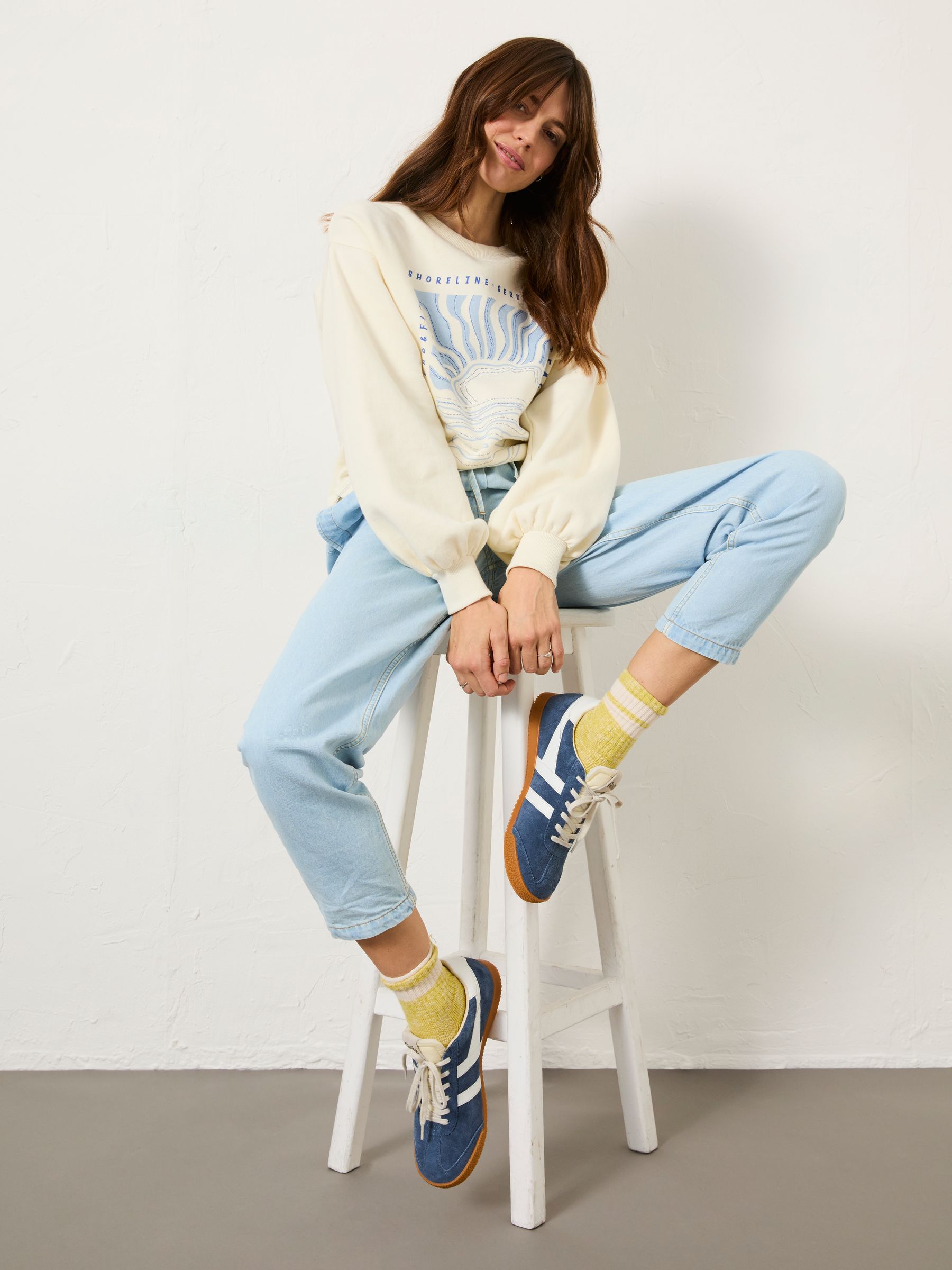Chambray Blue Drew Trousers - Image 3 of 11