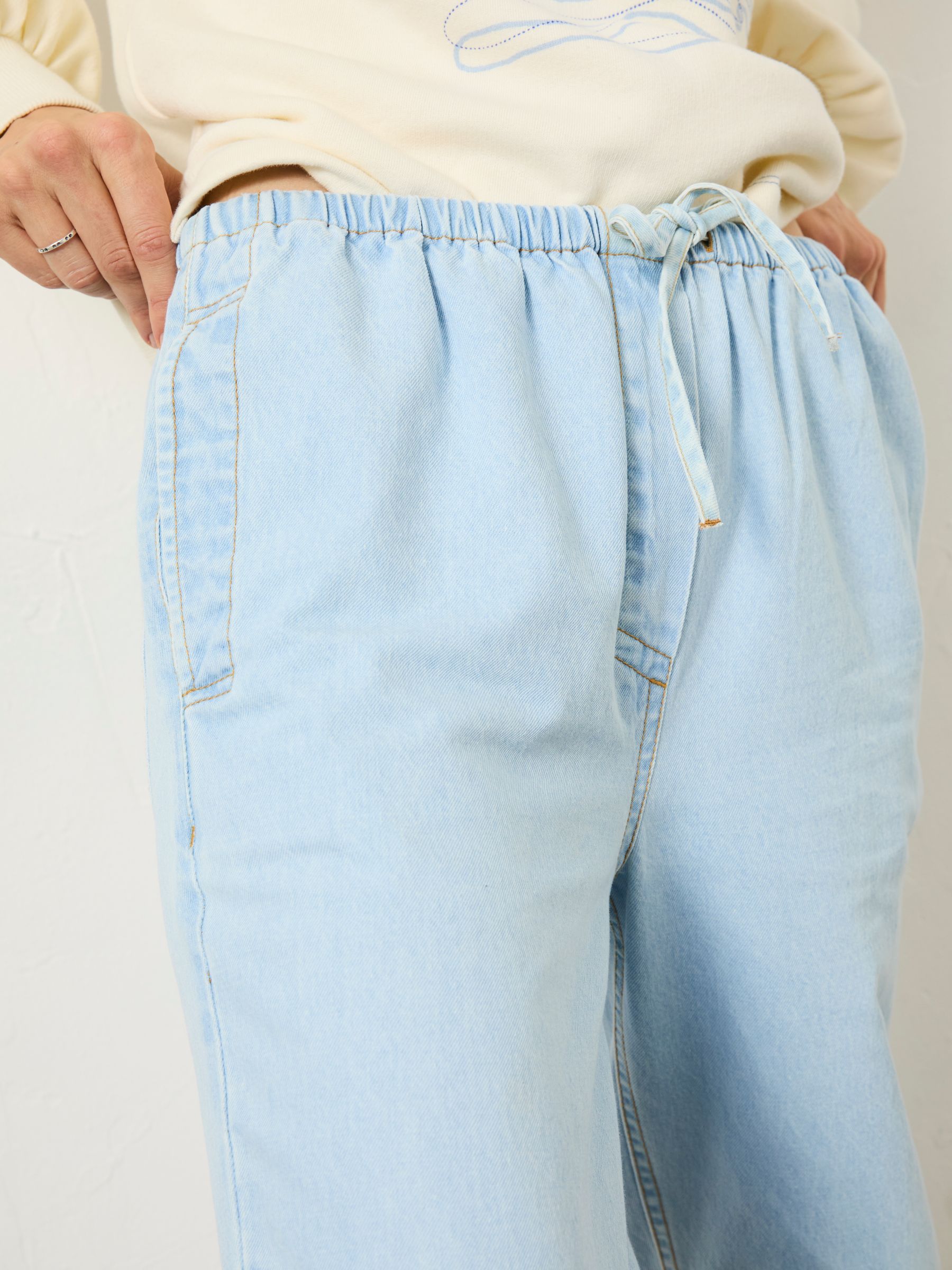 Chambray Blue Drew Trousers - Image 5 of 11