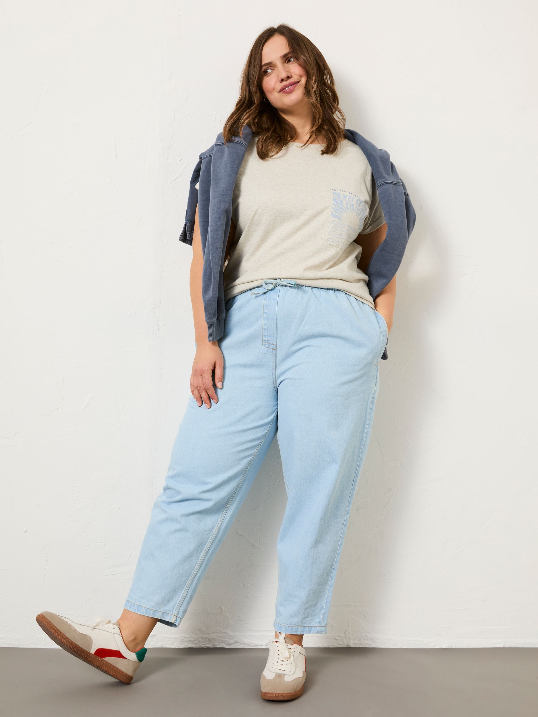 Chambray Blue Drew Trousers - Image 6 of 11