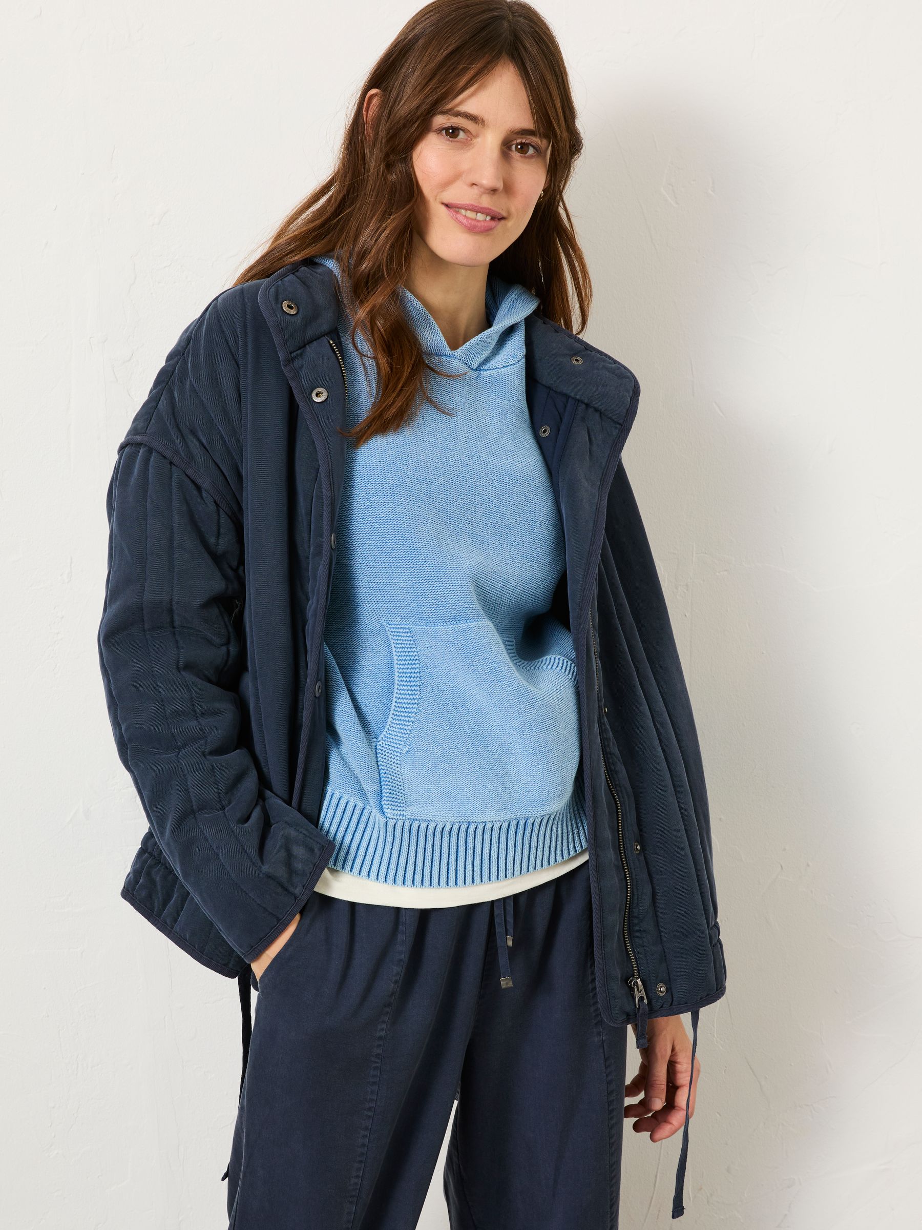 Navy Mabel Quilted Jacket - Image 4 of 10