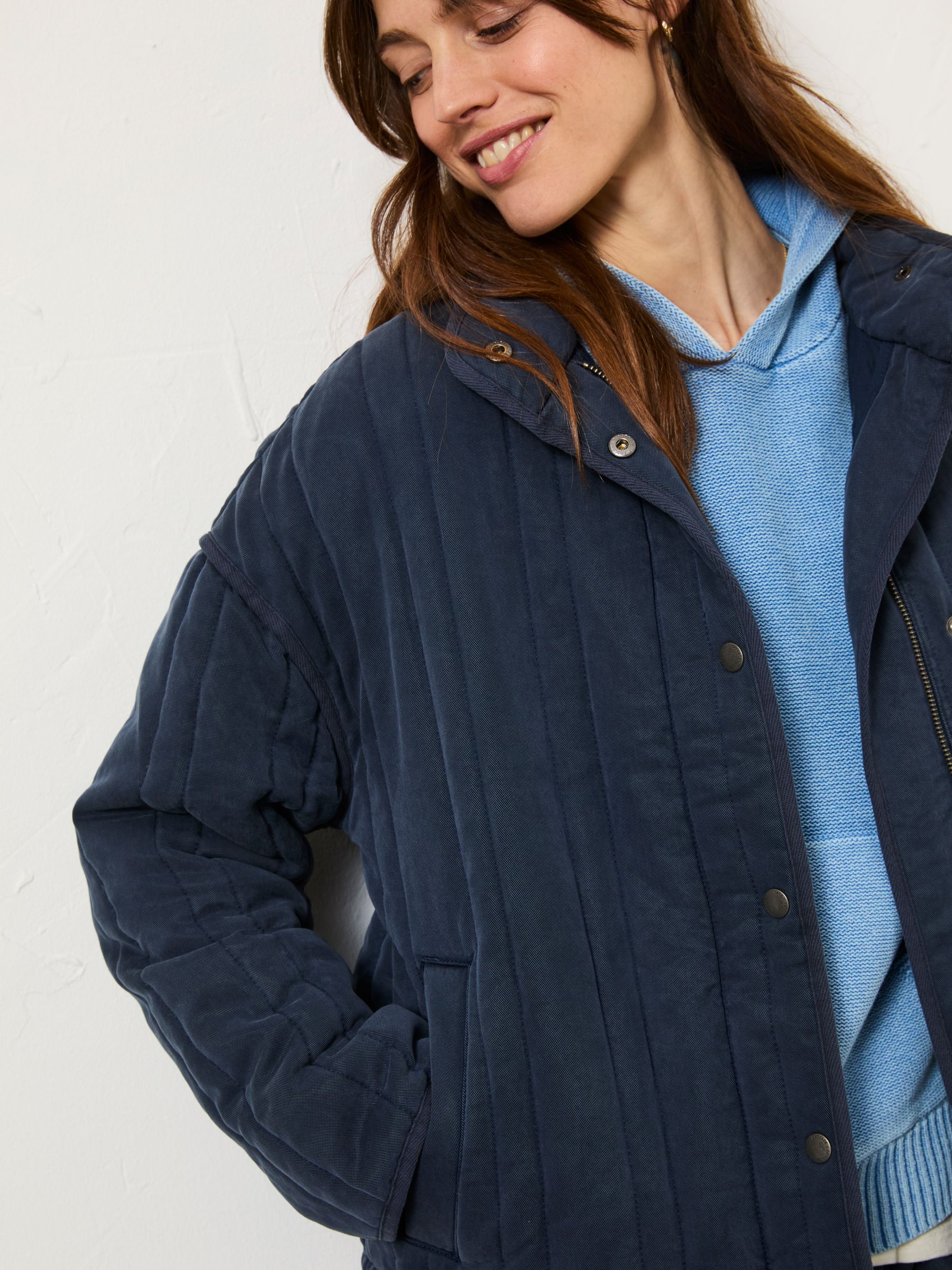 Navy Mabel Quilted Jacket - Image 5 of 10