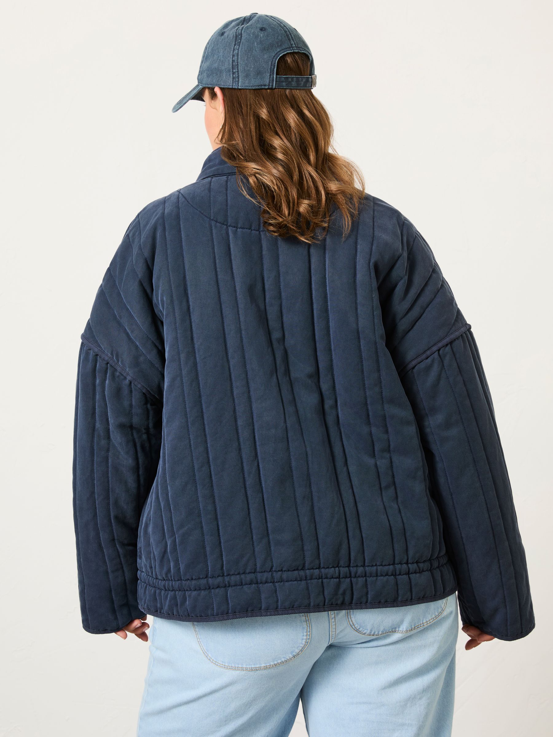 Navy Mabel Quilted Jacket - Image 7 of 10