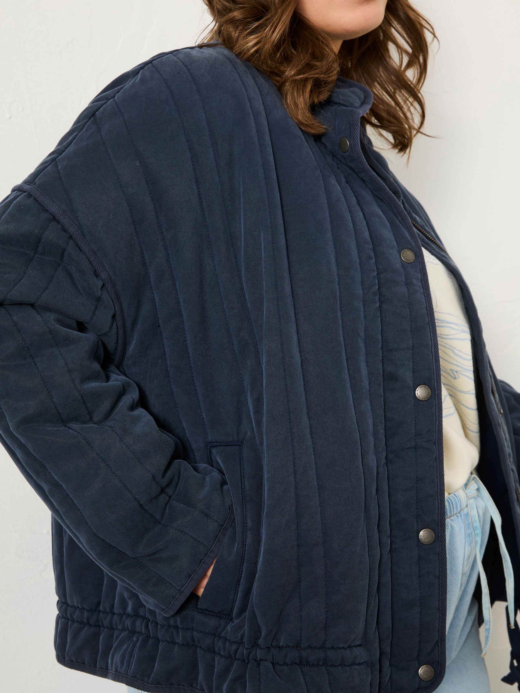 Navy Mabel Quilted Jacket - Image 9 of 10