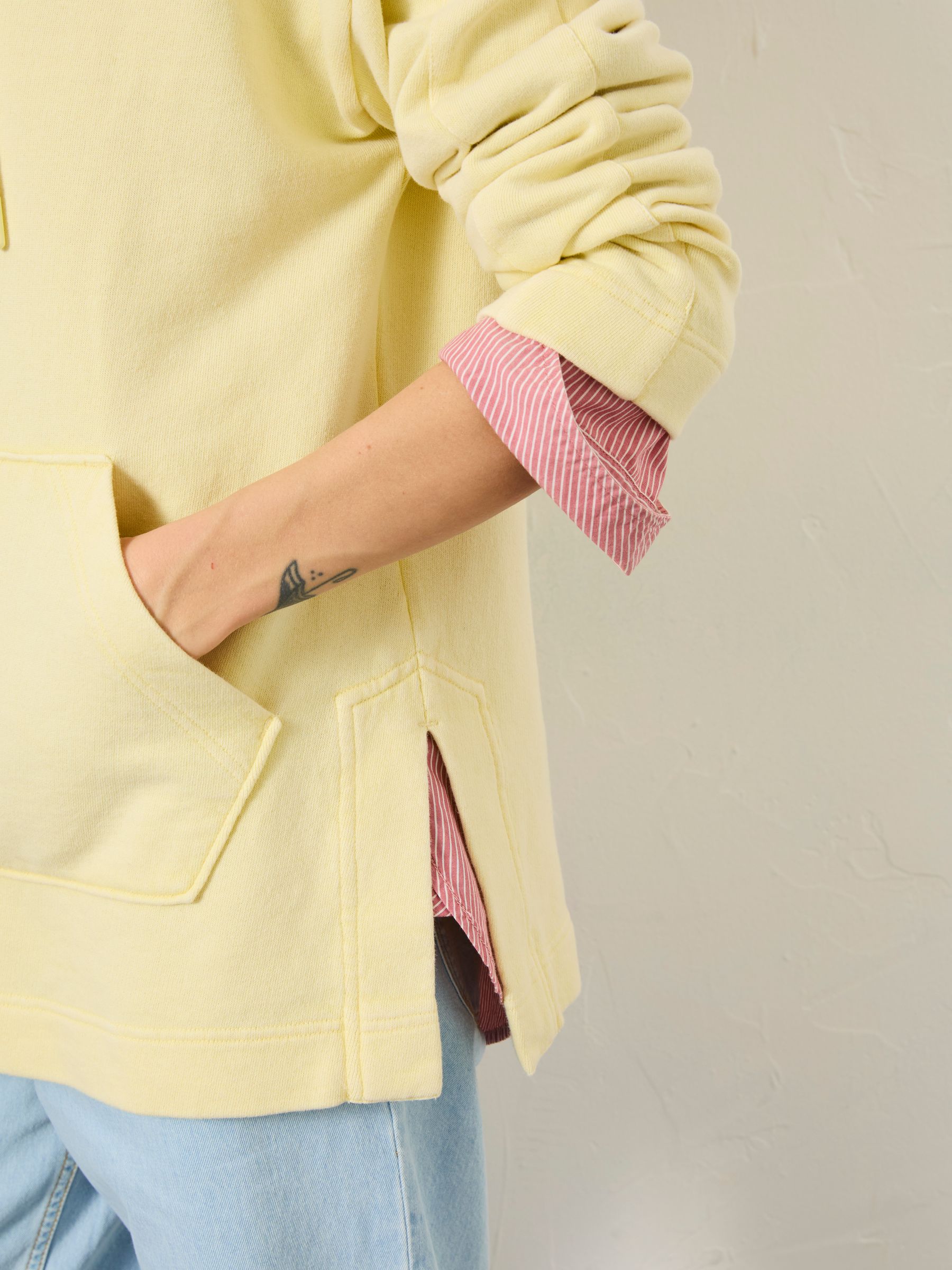 Luna Yellow 100% Cotton Hoodie - Image 6 of 11