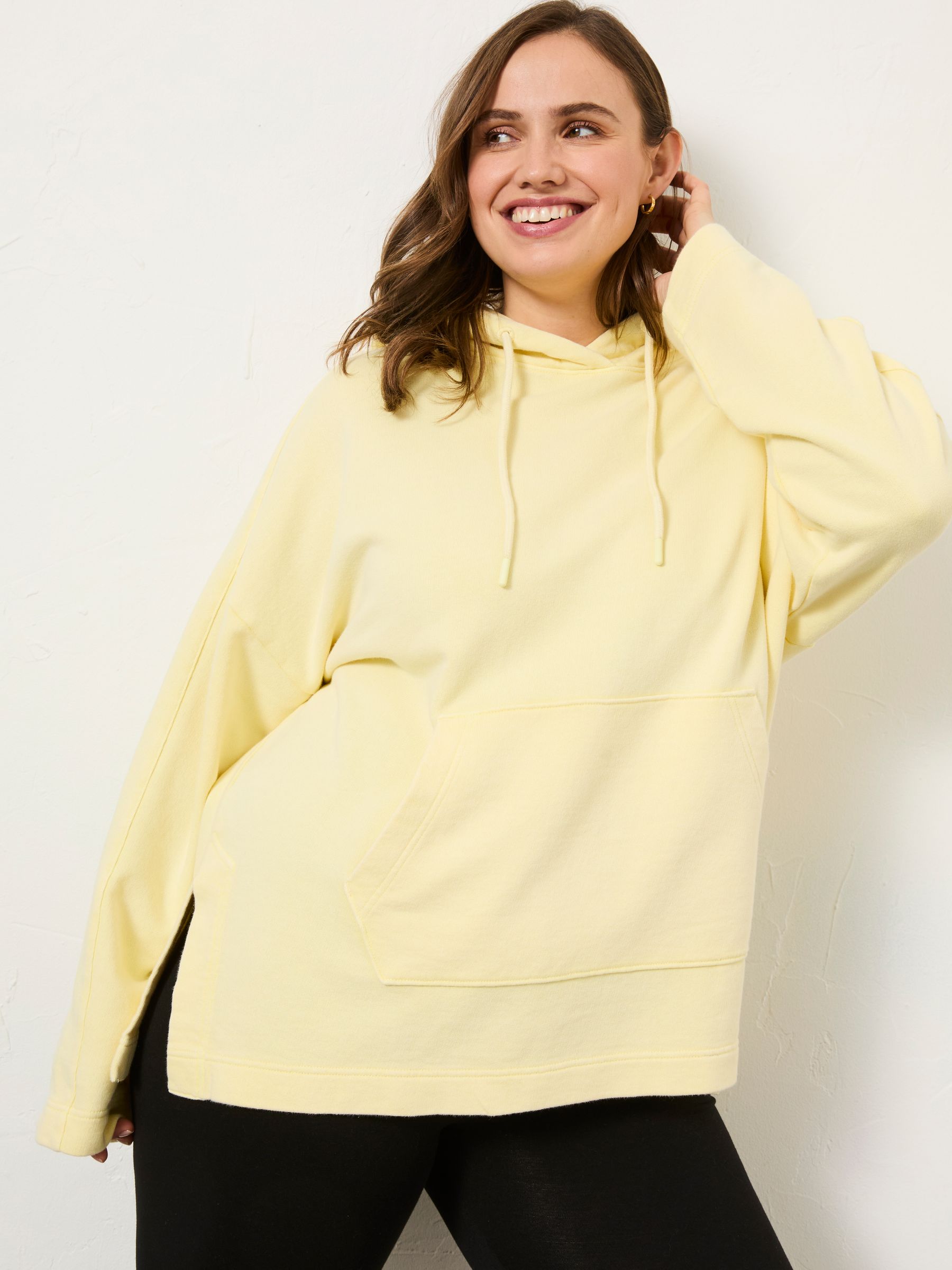 Luna Yellow 100% Cotton Hoodie - Image 7 of 11