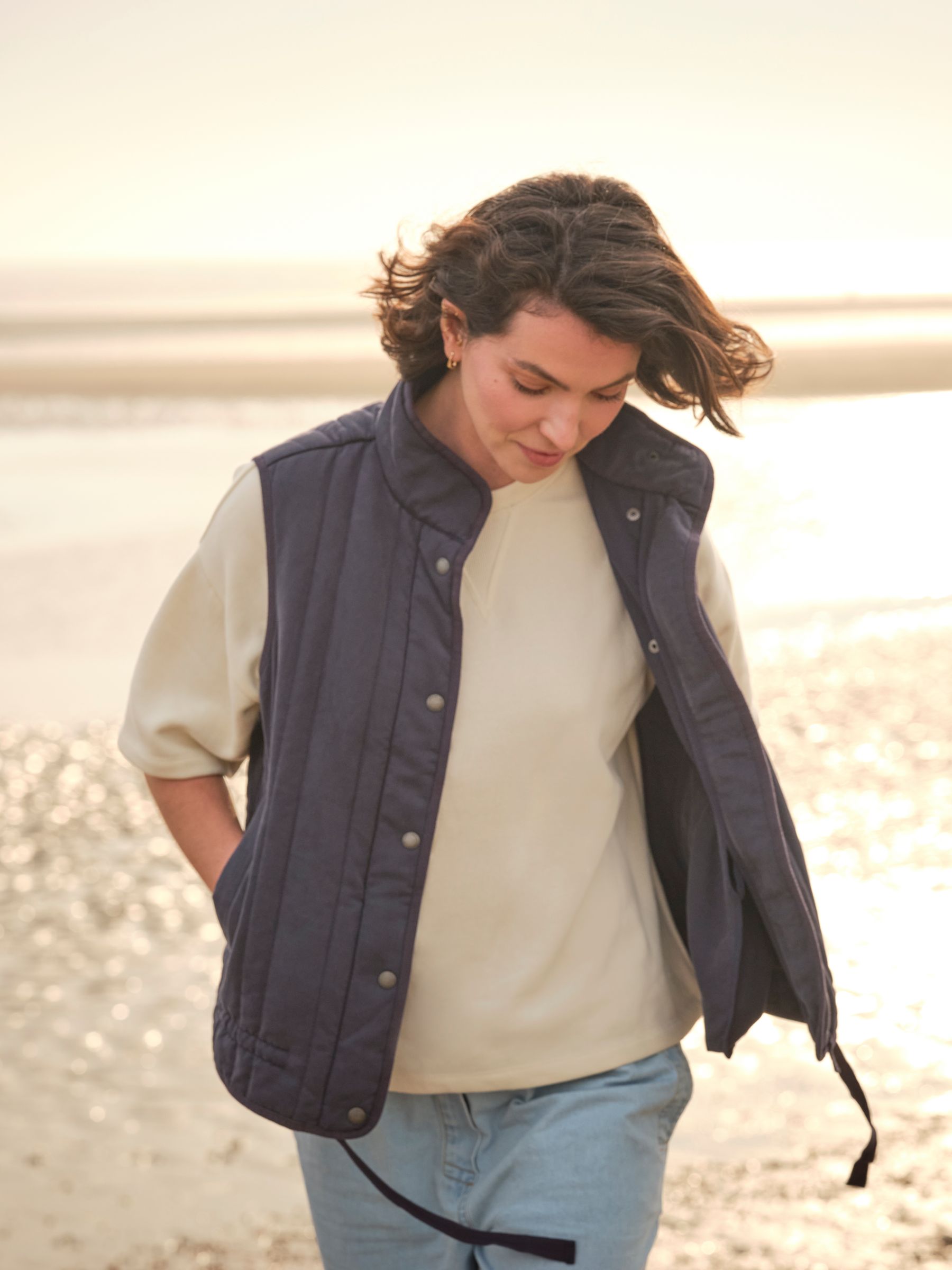 Navy Quilted Gilet - Image 10 of 11