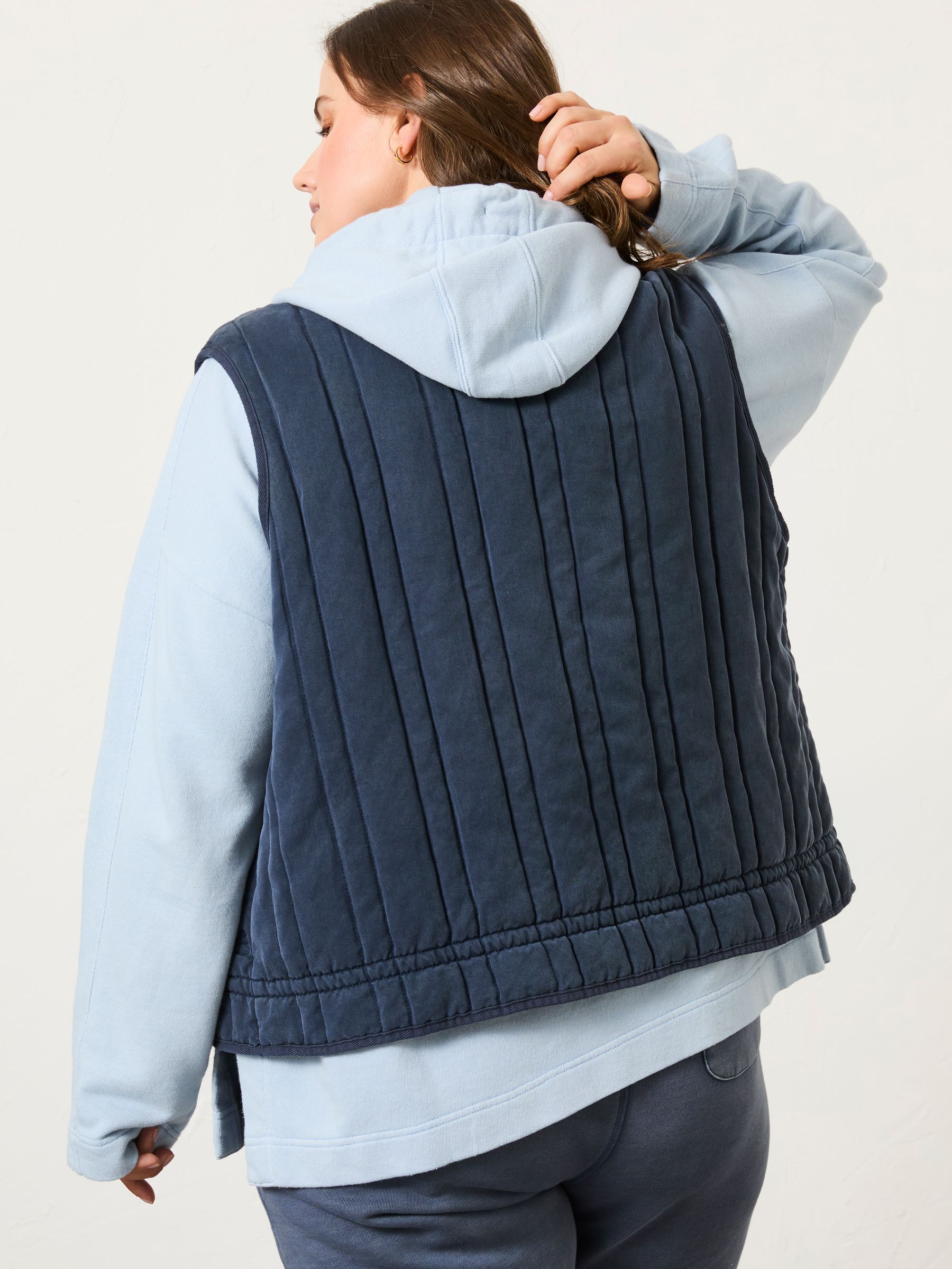 Navy Quilted Gilet - Image 6 of 11
