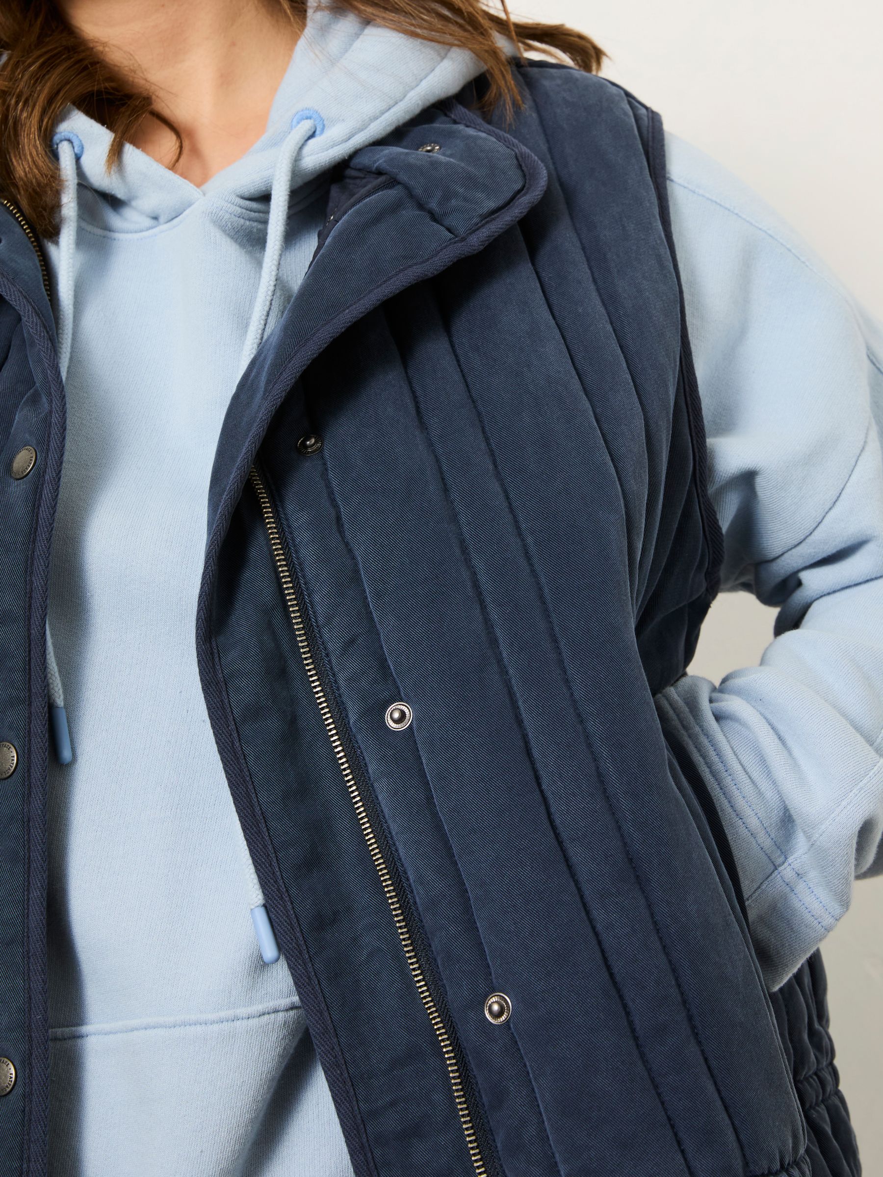 Navy Quilted Gilet - Image 8 of 11