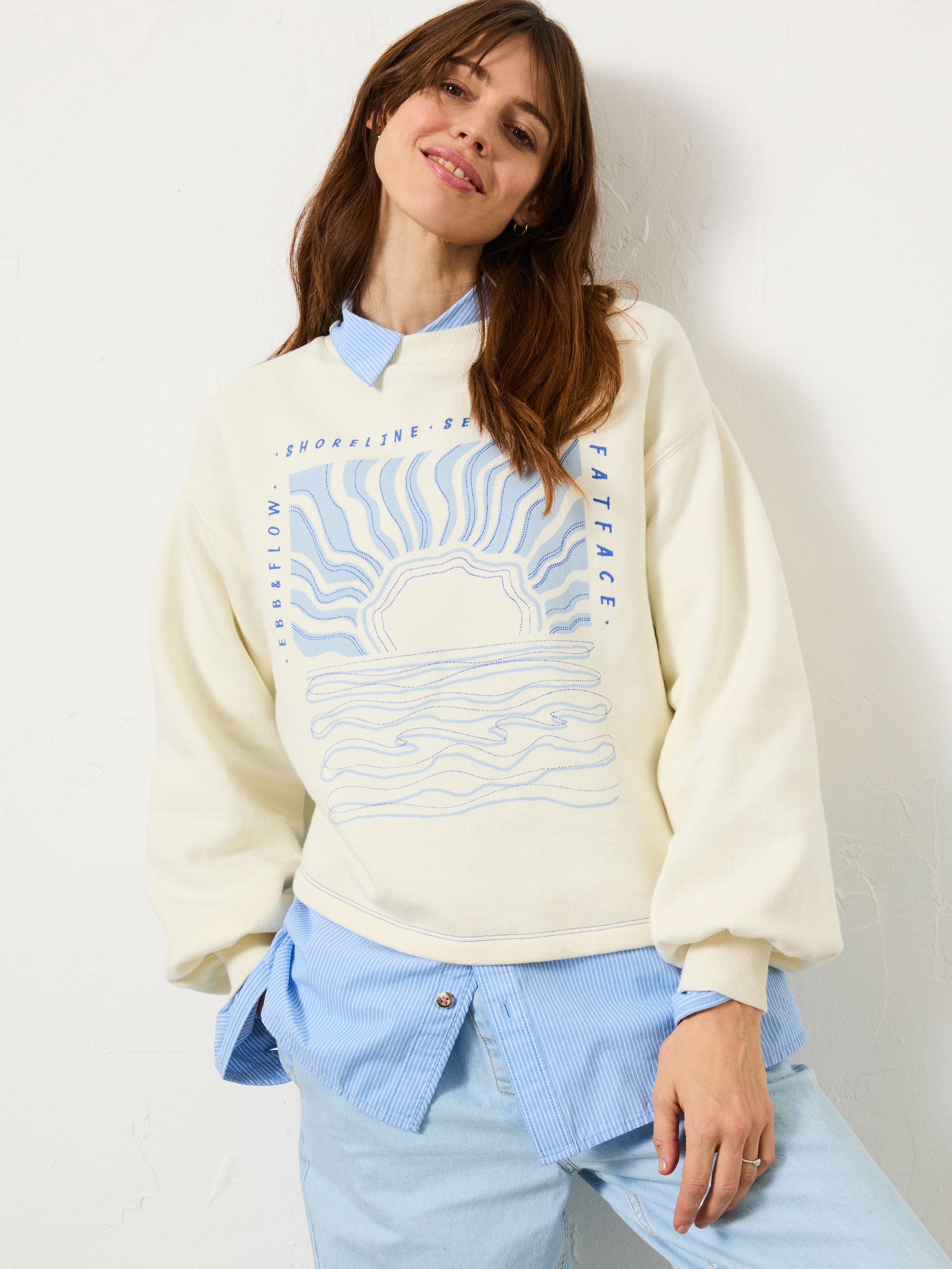 Ivory Sea Crew 100% Cotton Sweatshirt - Image 2 of 11