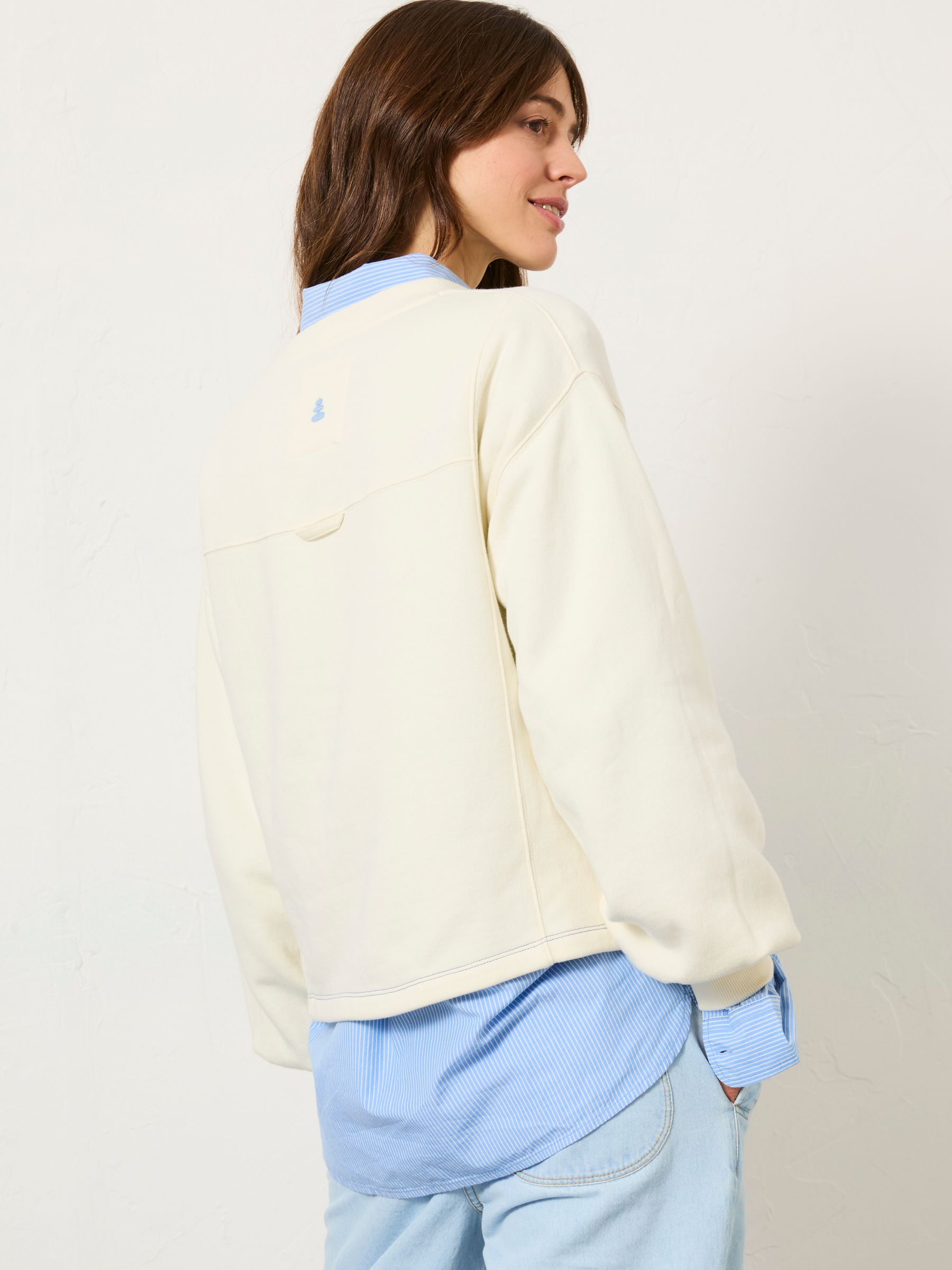 Ivory Sea Crew 100% Cotton Sweatshirt - Image 3 of 11