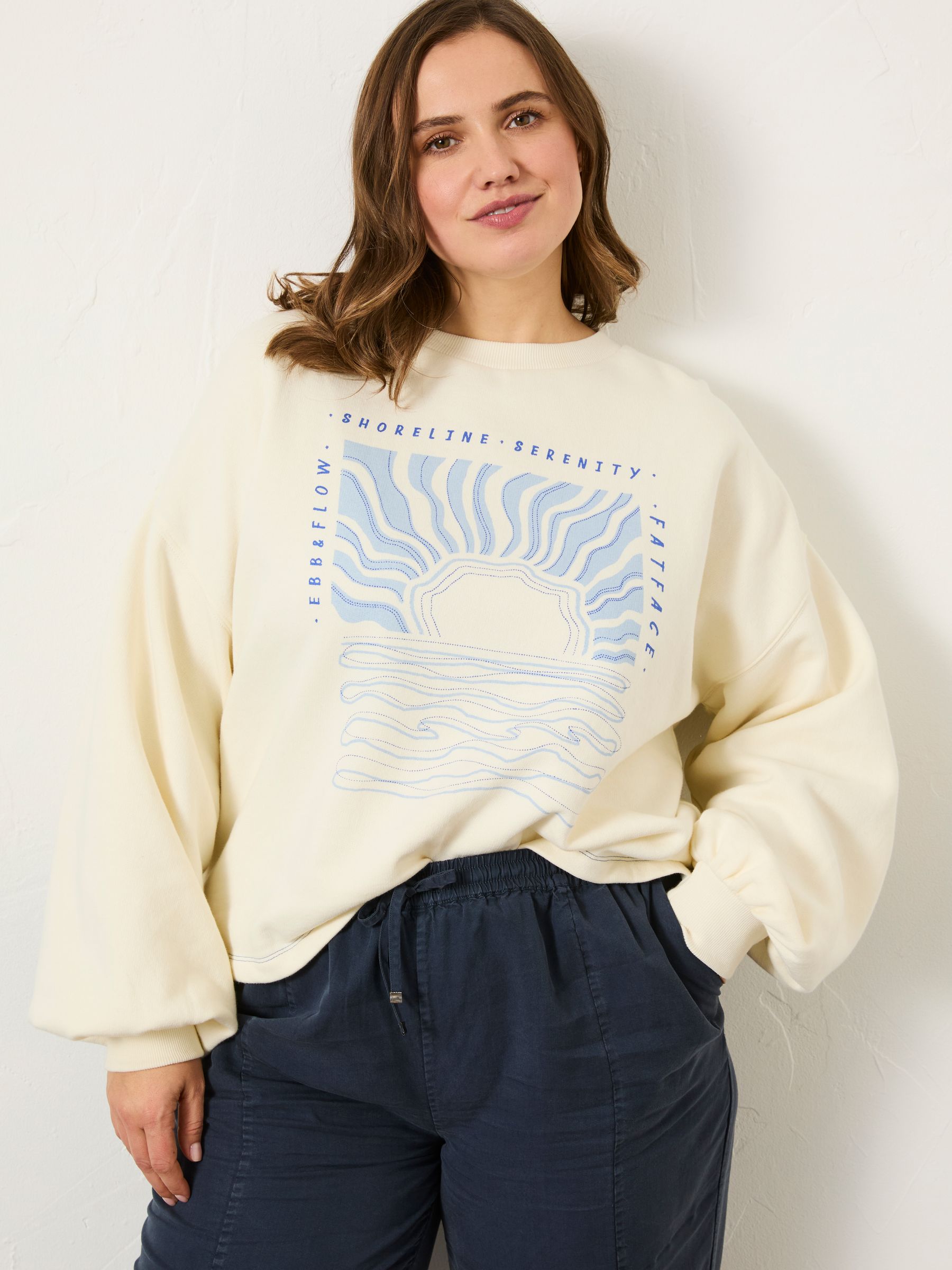 Ivory Sea Crew 100% Cotton Sweatshirt - Image 7 of 11