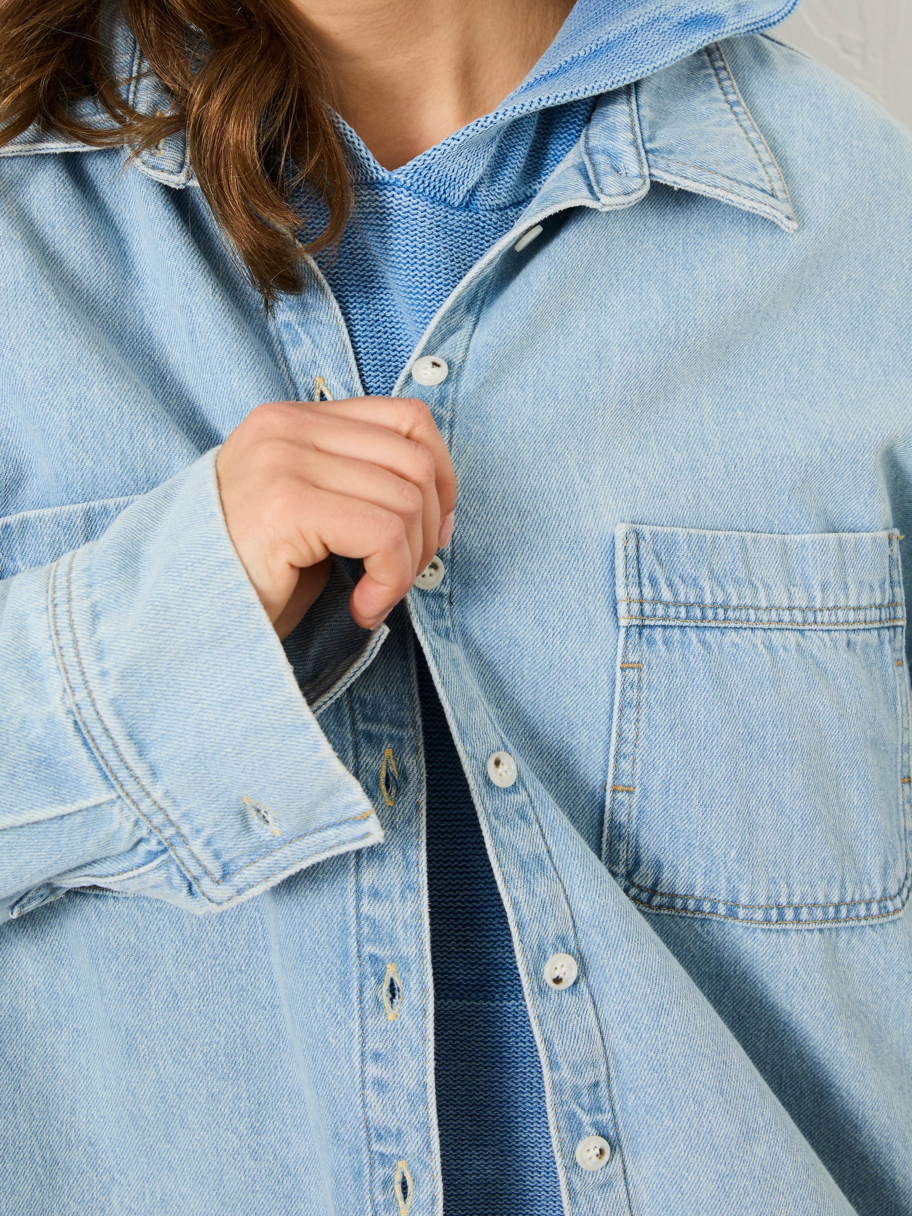 Chambray Blue Sara Chambray Shirt - Image 11 of 12