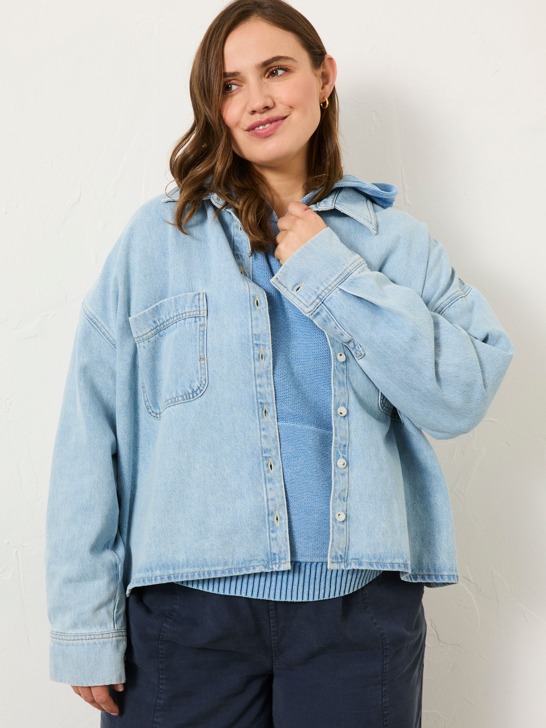 Chambray Blue Sara Chambray Shirt - Image 7 of 12