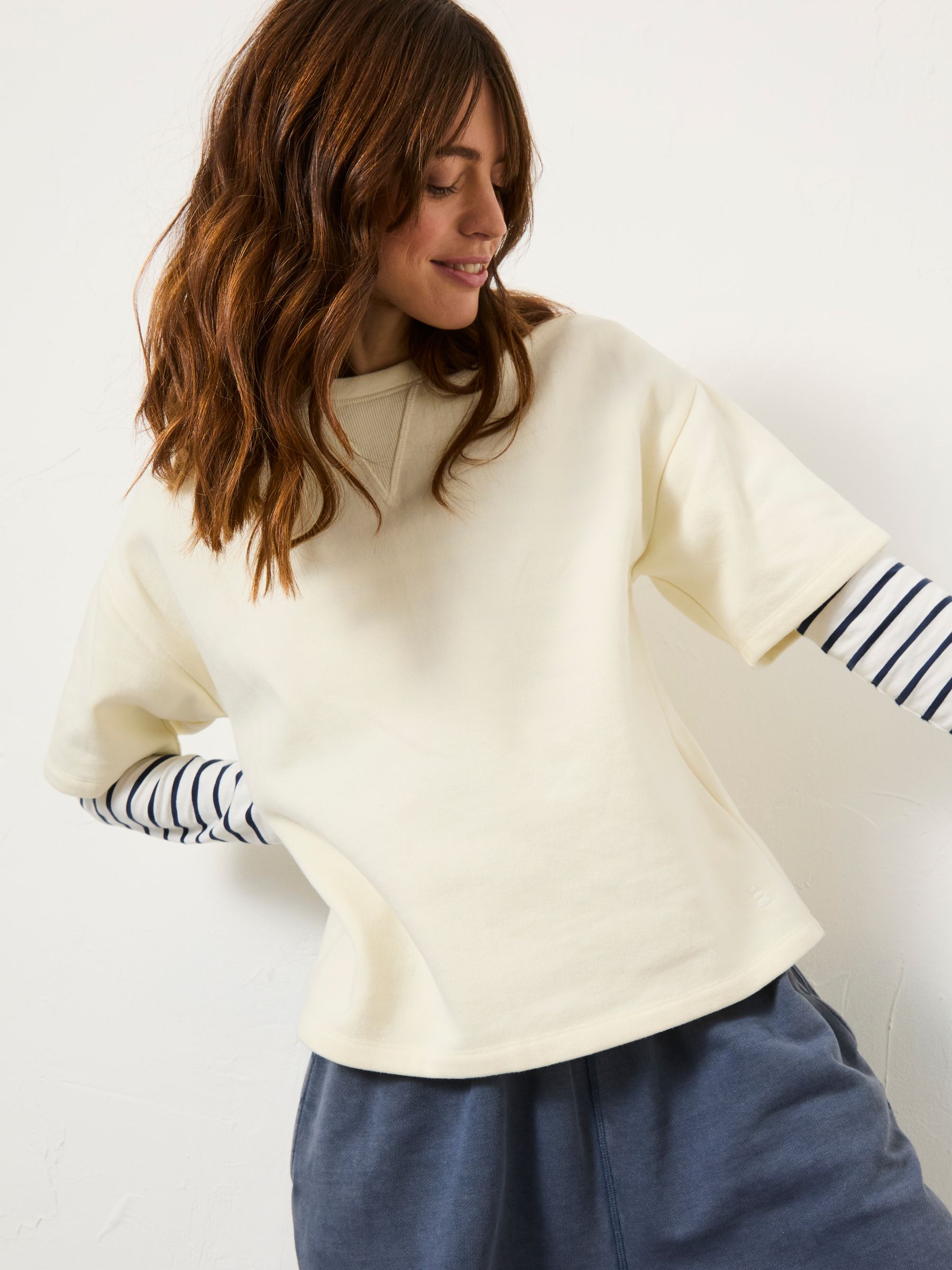 Ivory Sol Crew 100% Cotton Sweatshirt - Image 5 of 11