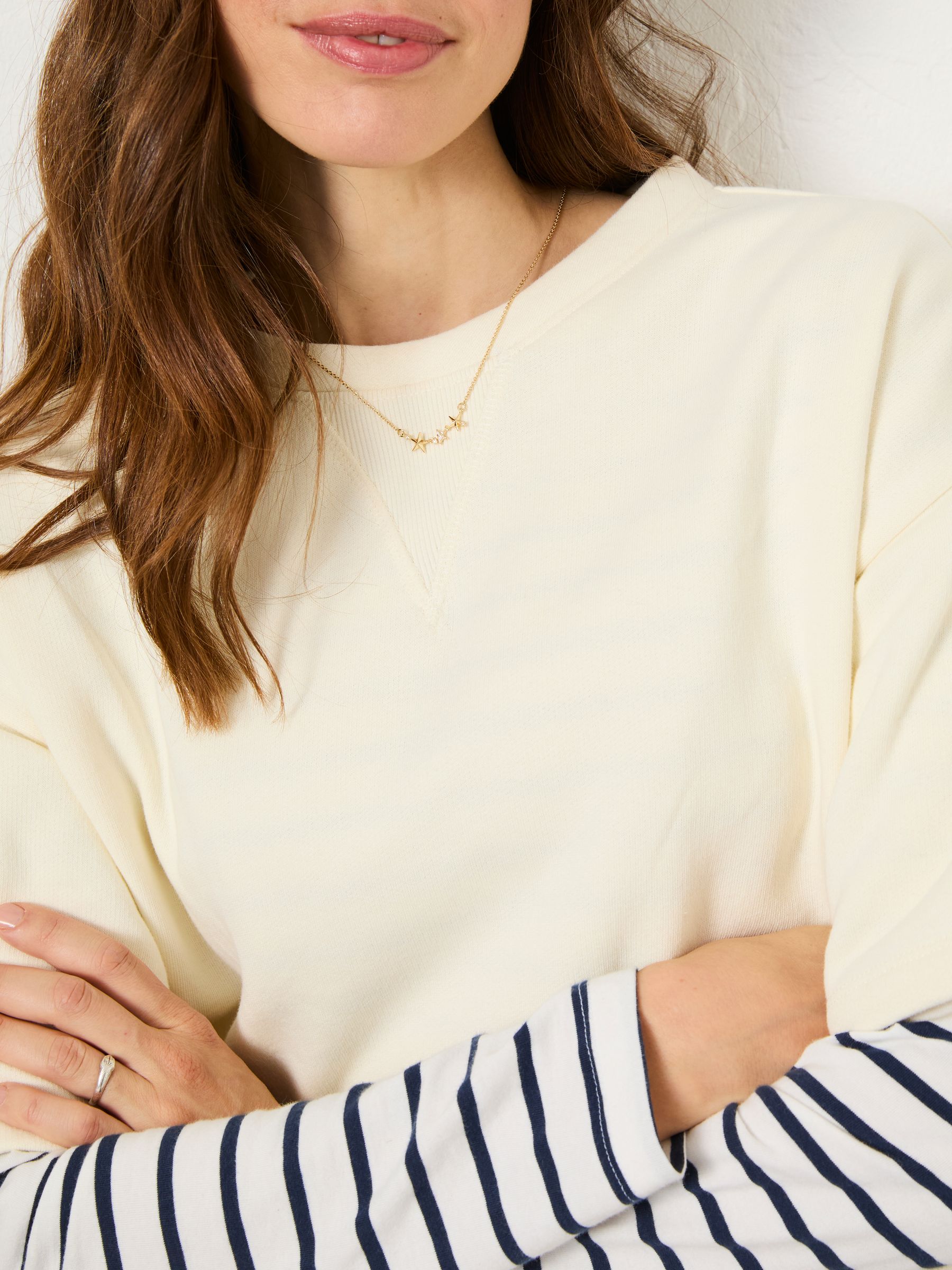 Ivory Sol Crew 100% Cotton Sweatshirt - Image 6 of 11
