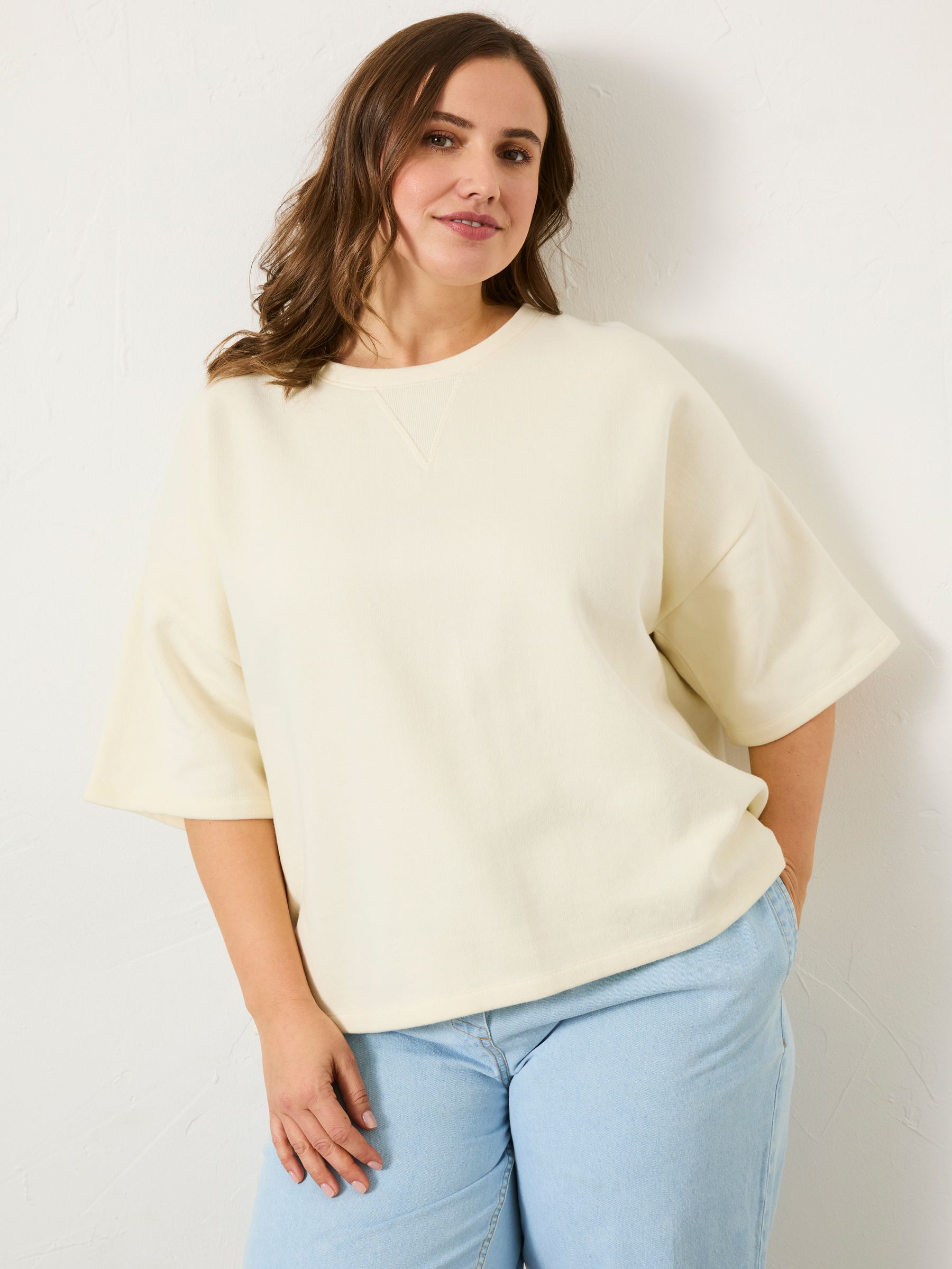 Ivory Sol Crew 100% Cotton Sweatshirt - Image 7 of 11