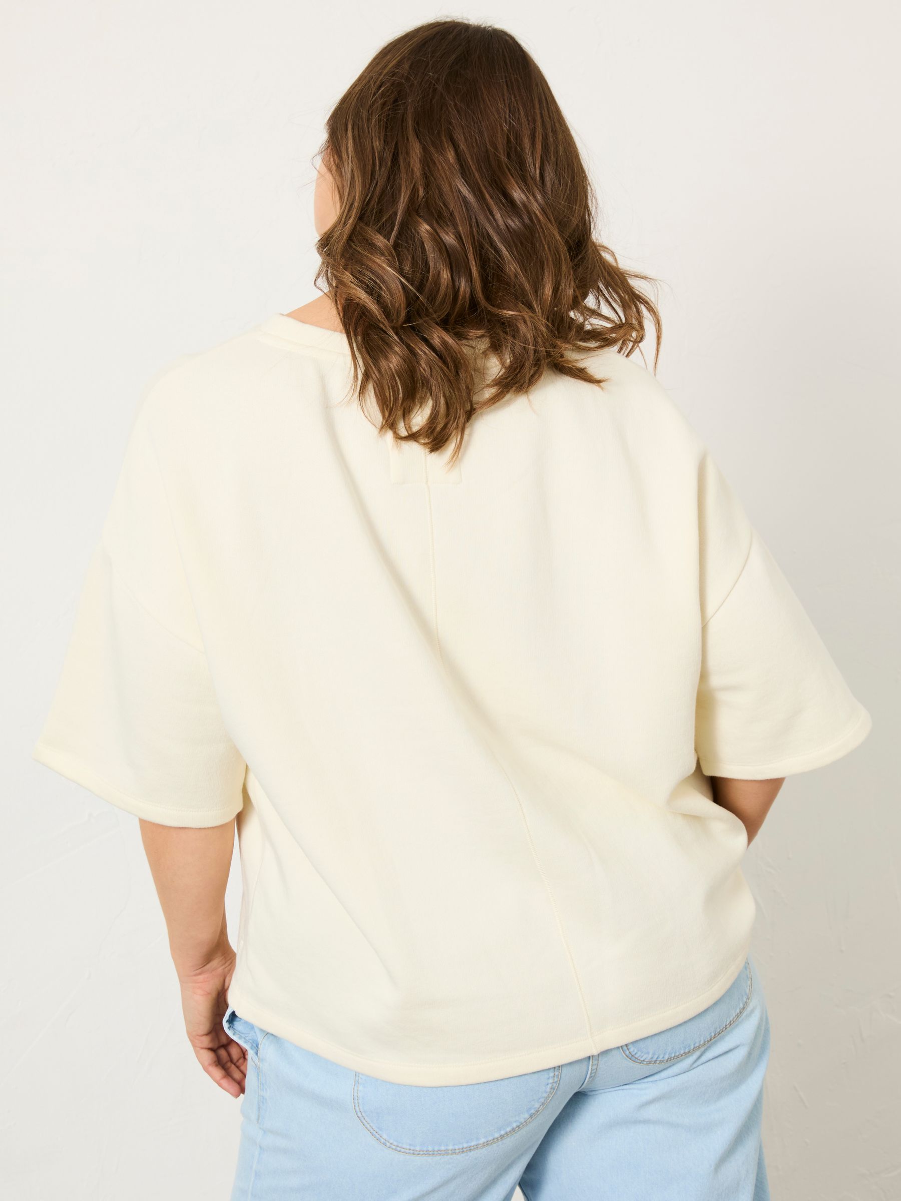 Ivory Sol Crew 100% Cotton Sweatshirt - Image 8 of 11