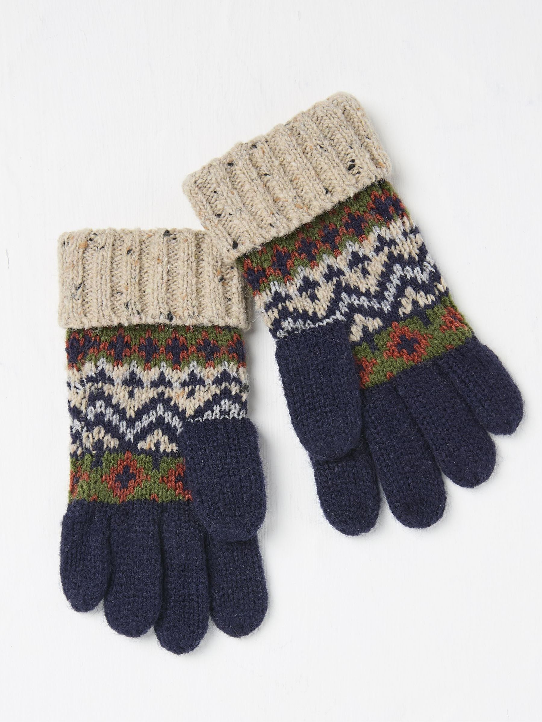 Blue Fairisle Gloves - Image 2 of 2