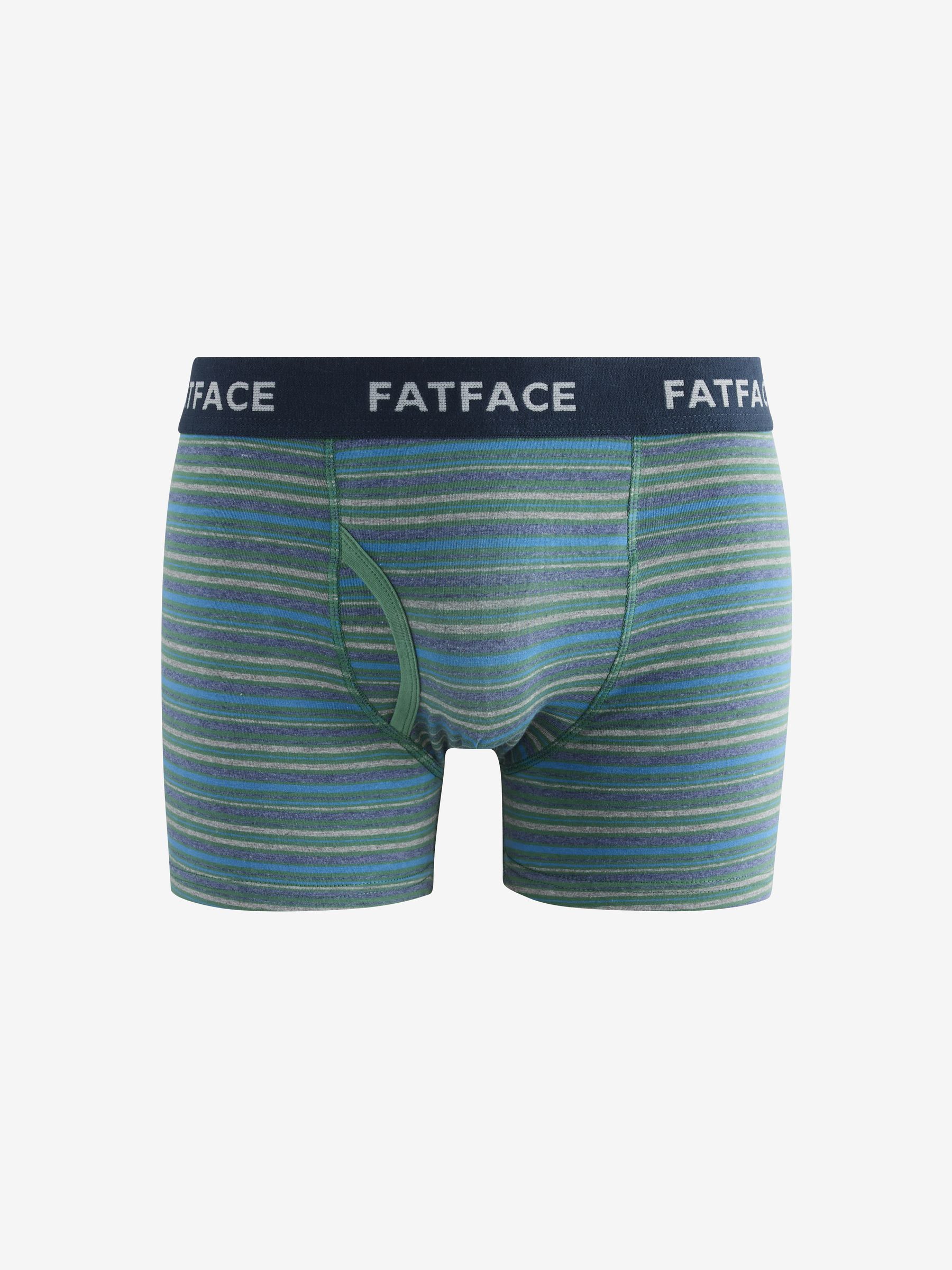 Grey & Green Stripe Classic Boxers 2 Pack - Image 2 of 3