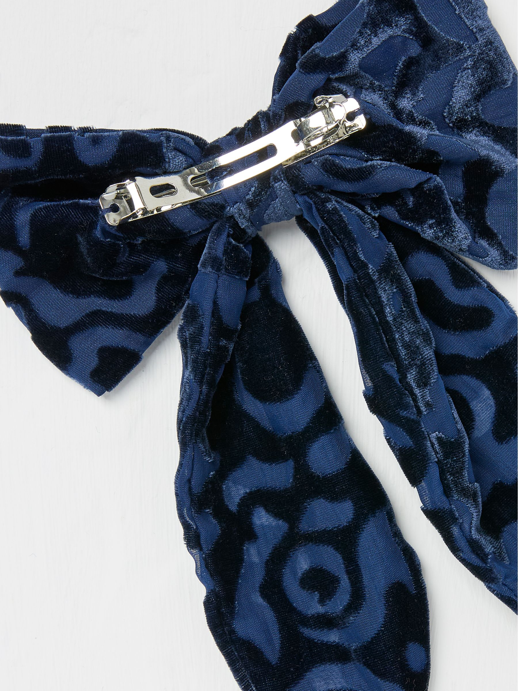 Navy Copper & Black Hair Bow - Image 2 of 3