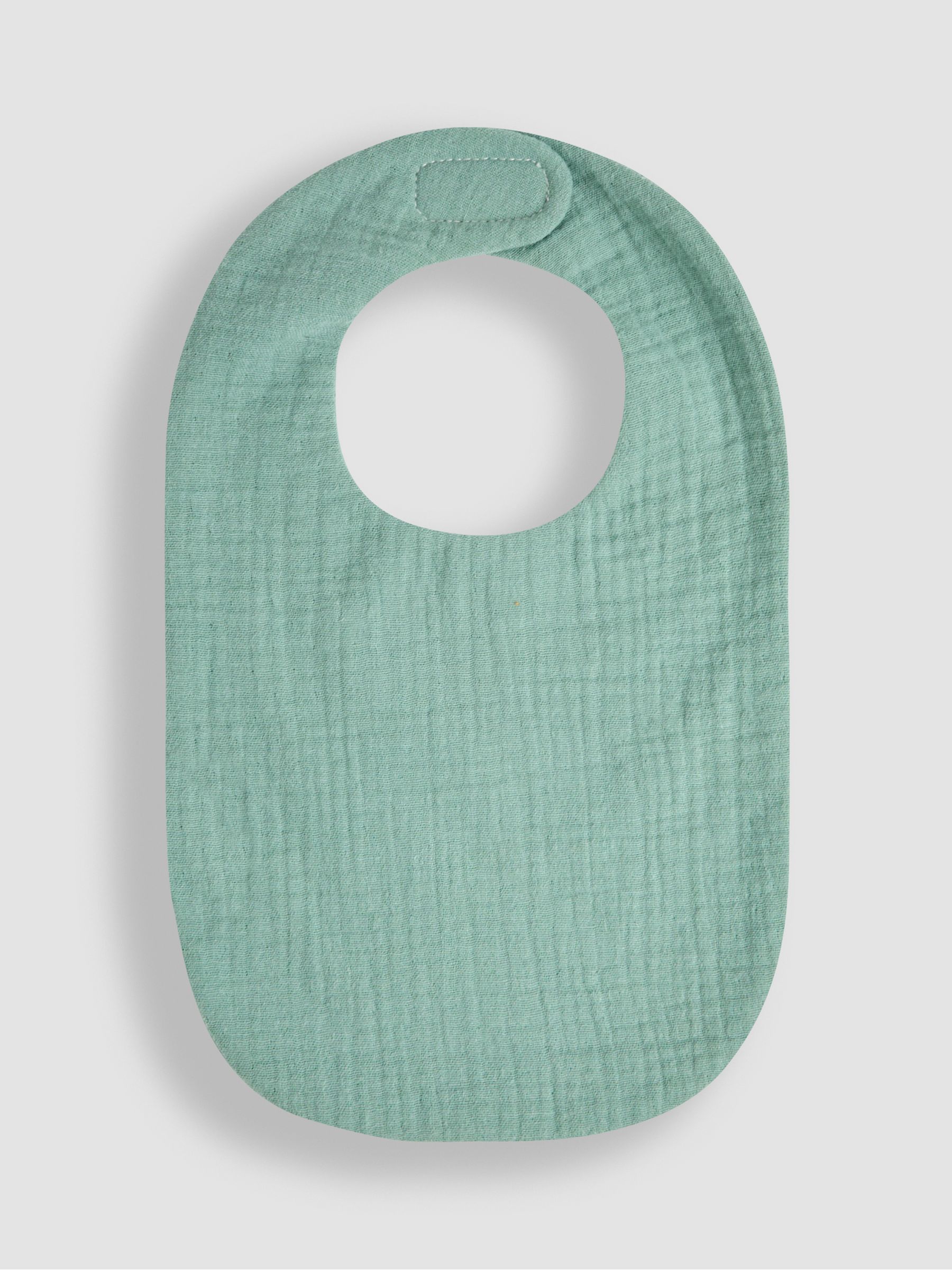 Green Baby Muslin Frill Bib - Image 1 of 3