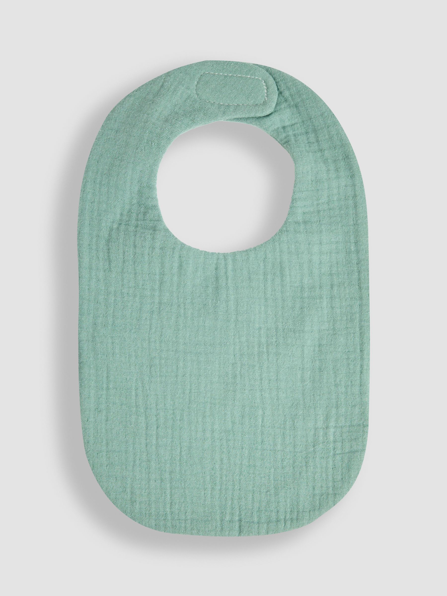 Green Baby Muslin Frill Bib - Image 2 of 3