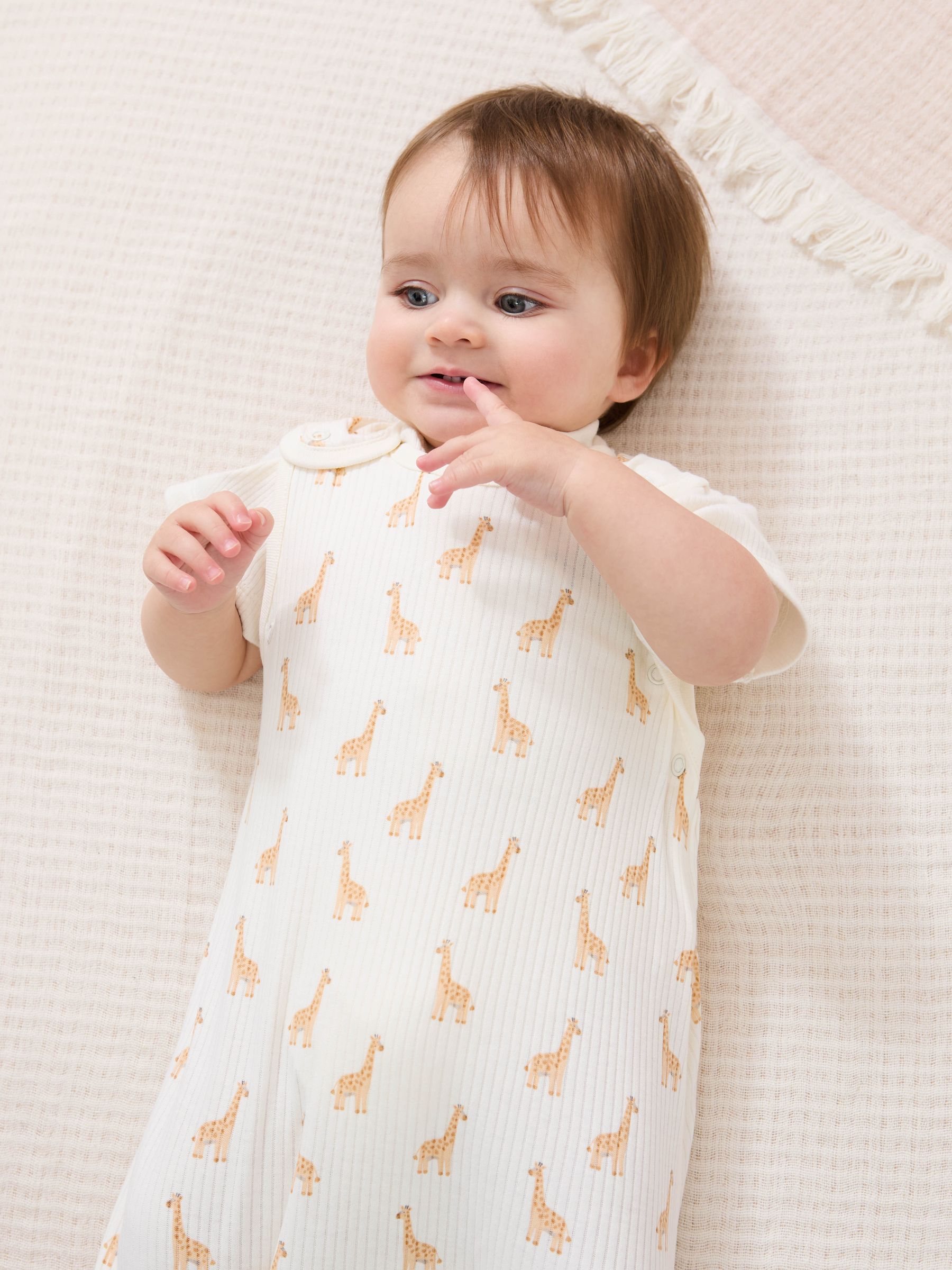 Cream Rib 1 Tog Baby Sleeping Bag - Image 2 of 5