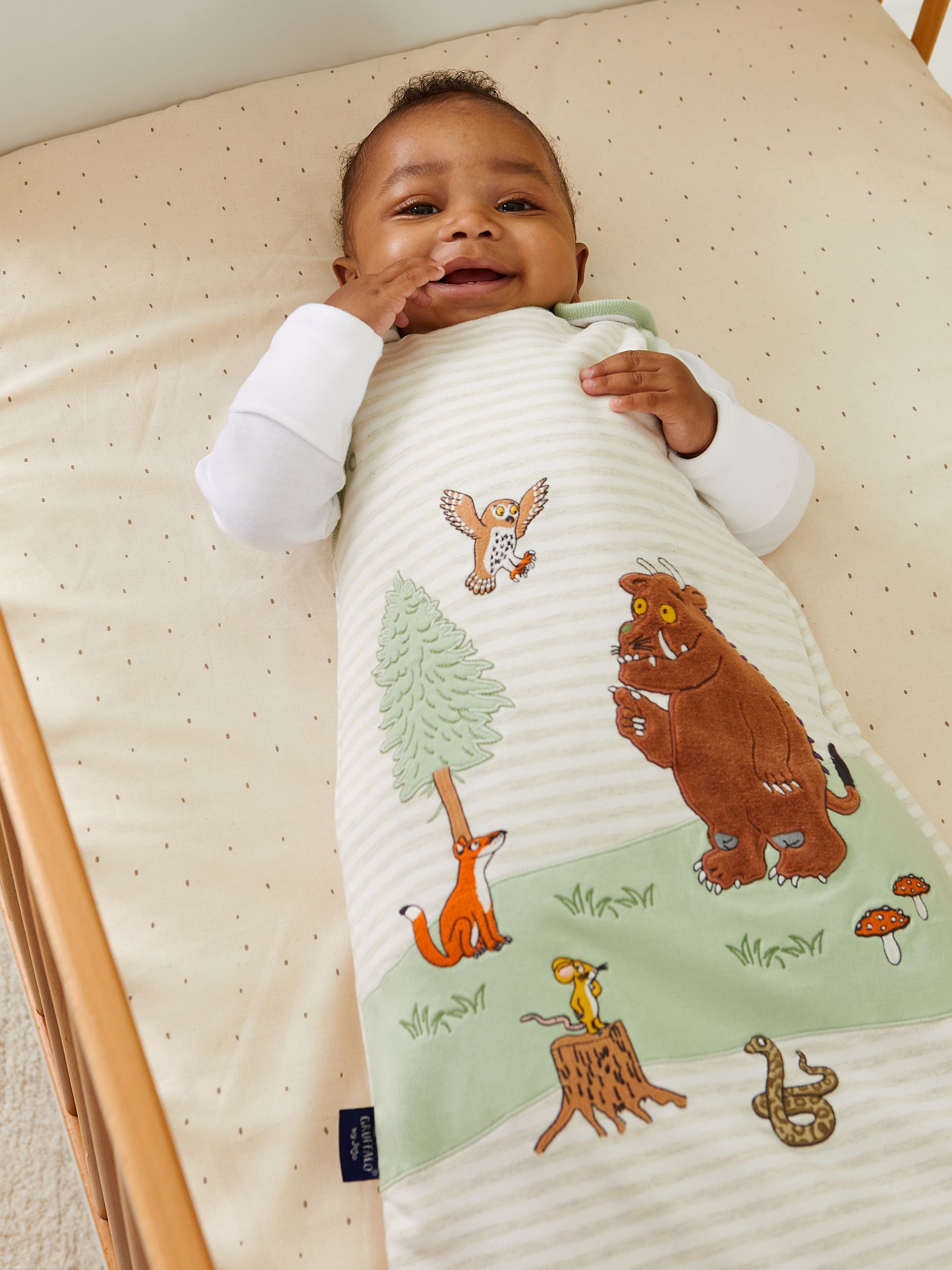 Khaki The Gruffalo Appliqué Baby Sleeping Bag - Image 2 of 5