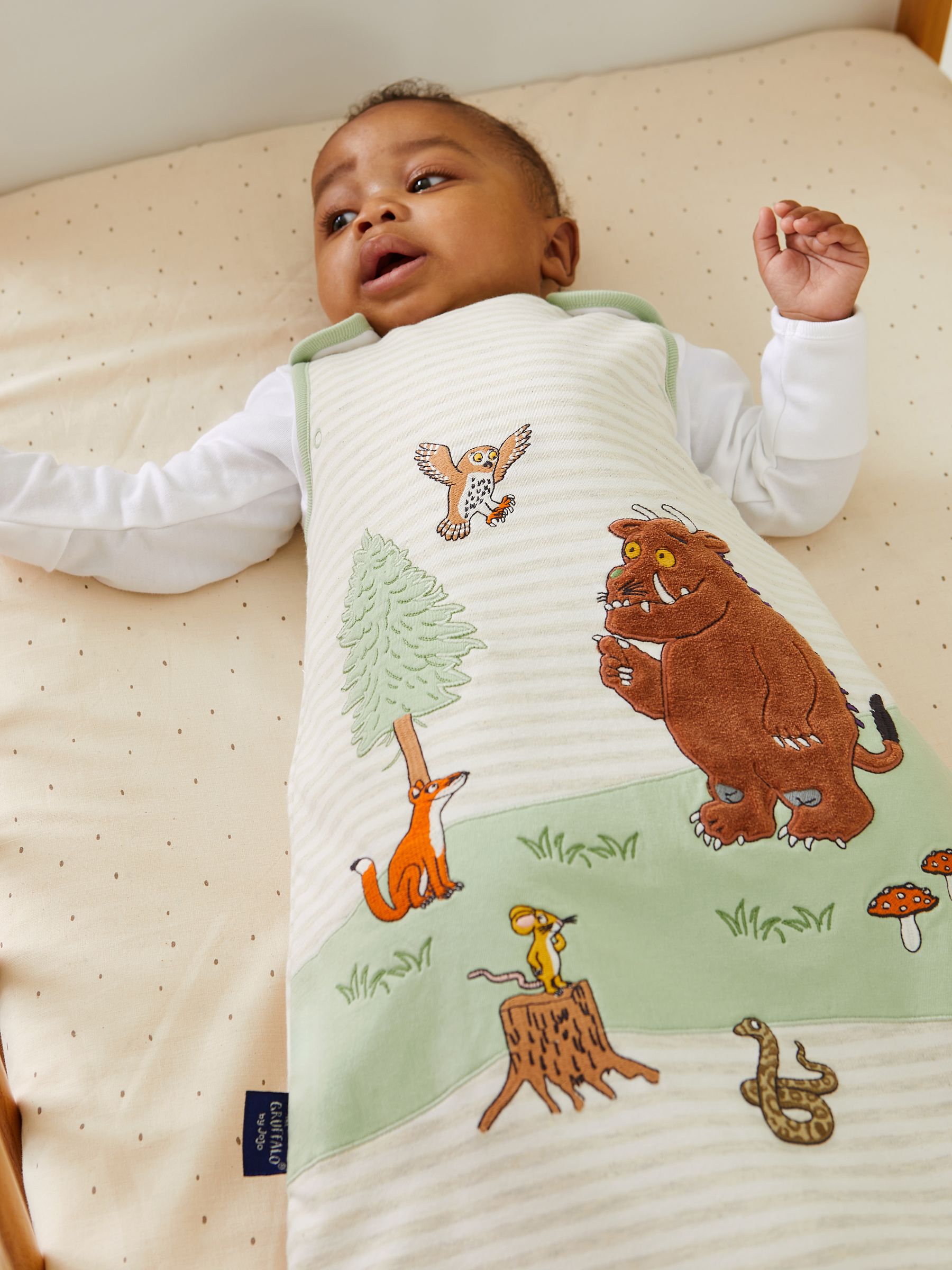 Khaki The Gruffalo Appliqué Baby Sleeping Bag - Image 3 of 5