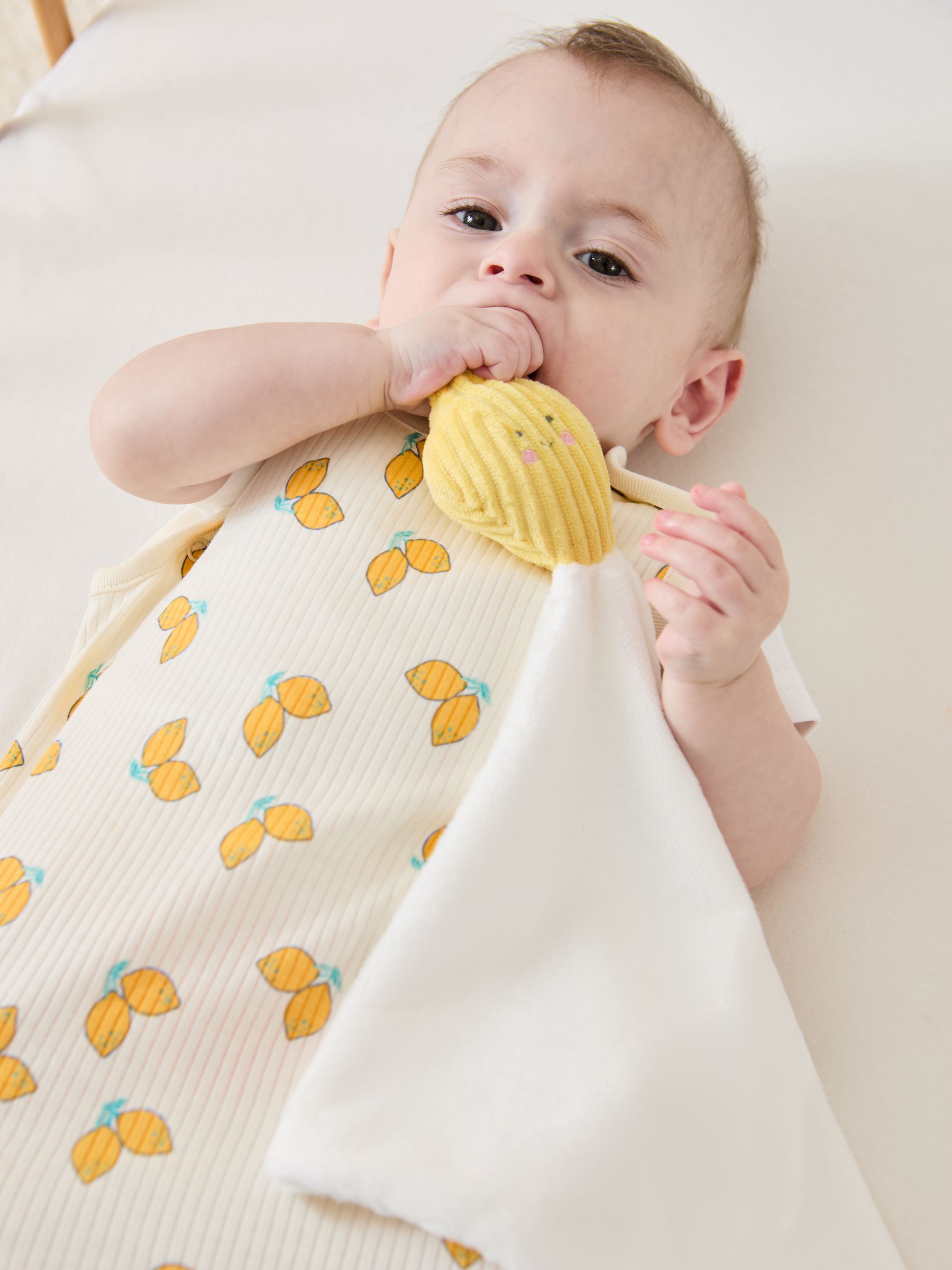 Cream Rib 1 Tog Baby Sleeping Bag - Image 2 of 4