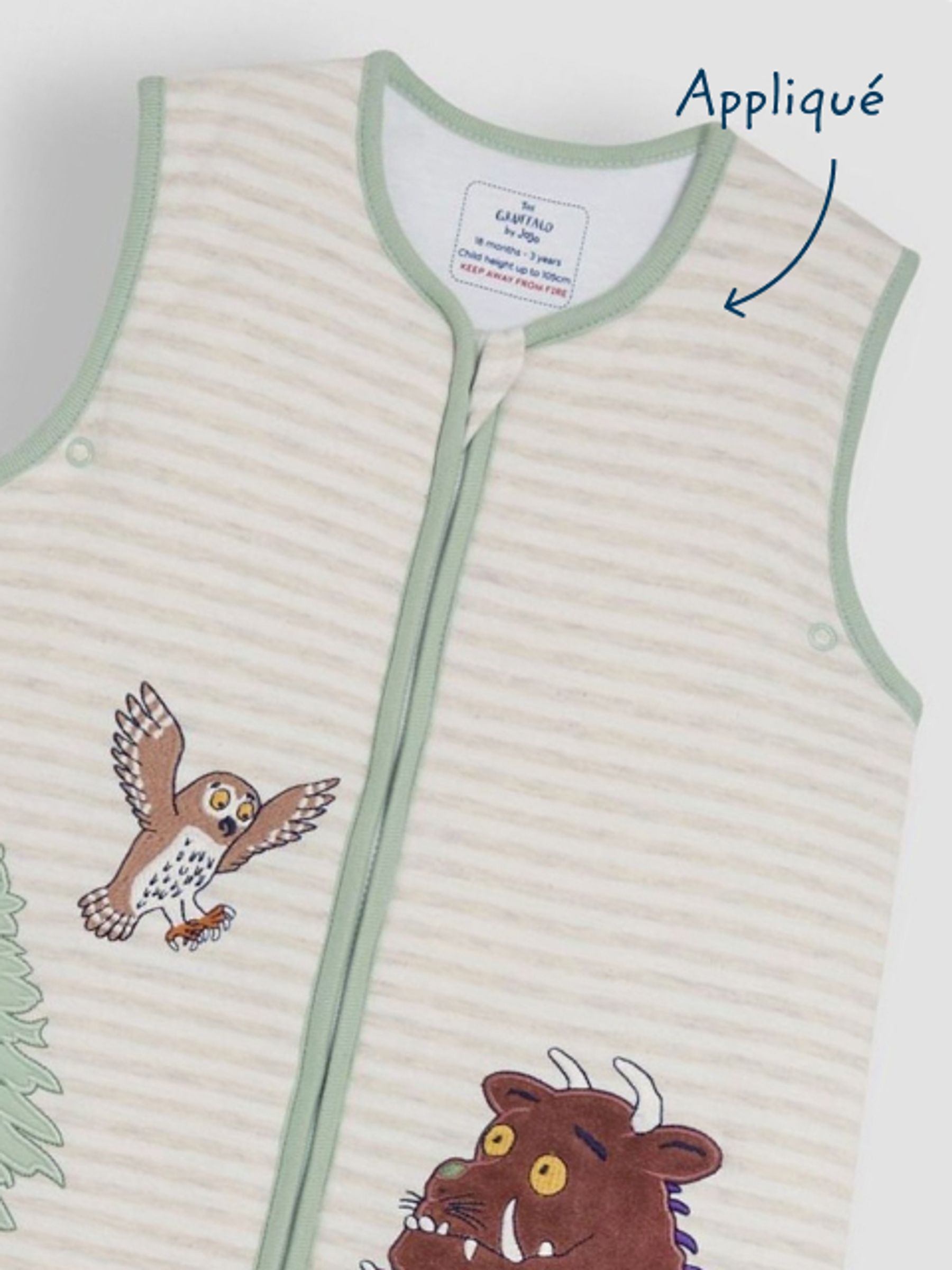 The Gruffalo Appliqué Toddler Sleeping Bag - Image 8 of 9