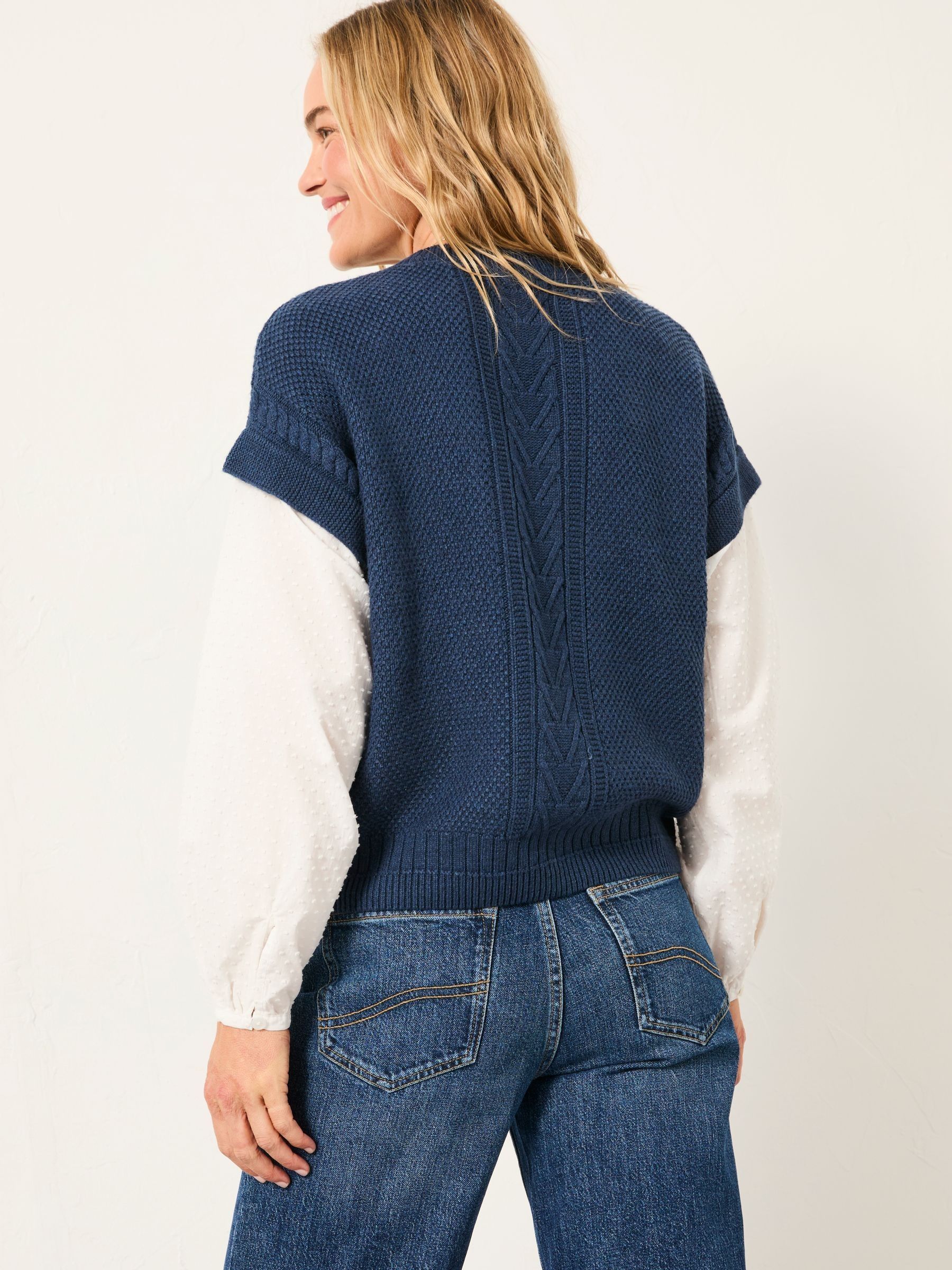 Odette Navy Button Front 2 in 1 - Image 2 of 6