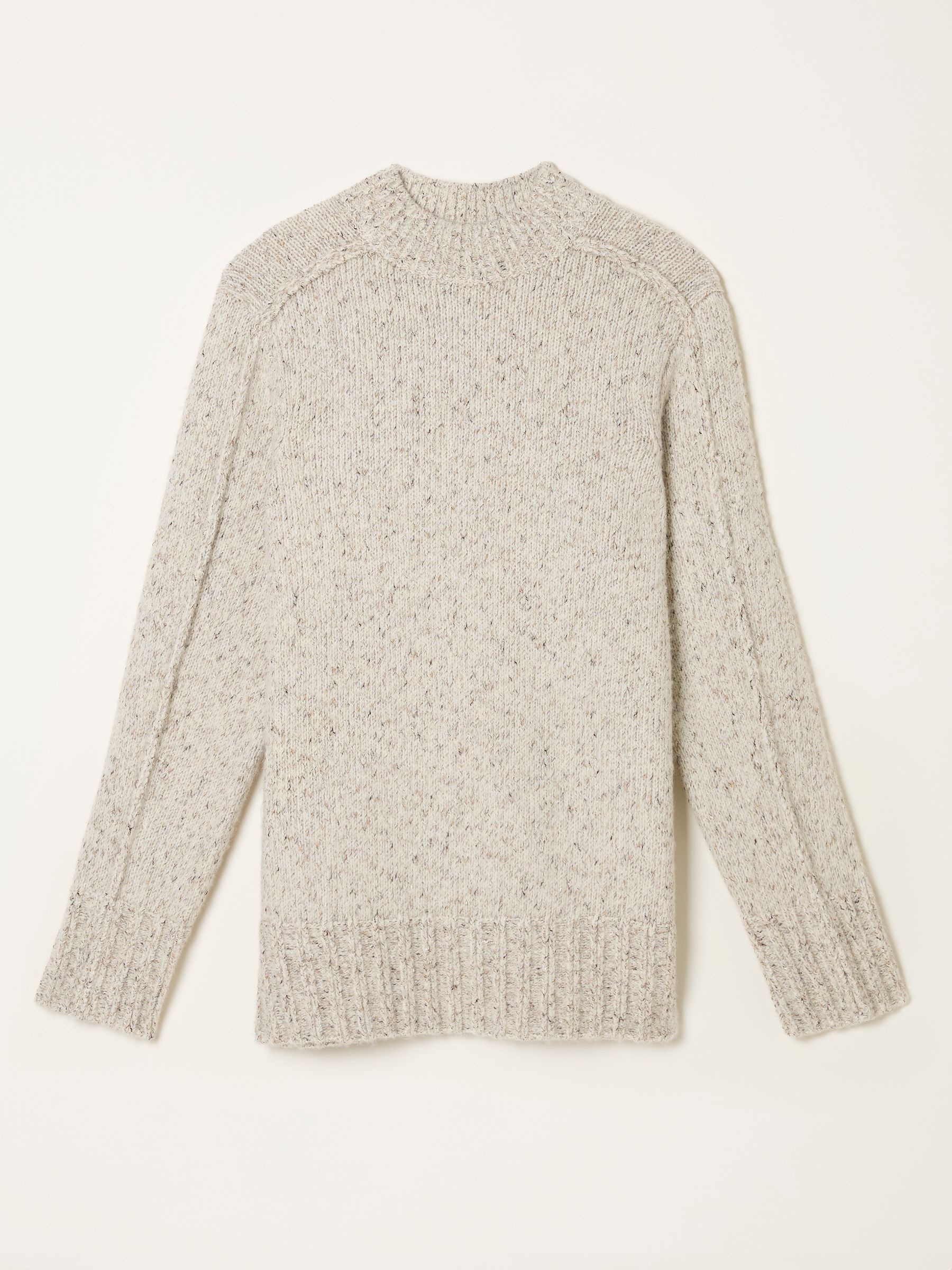 Fae Natural Flecked Knitted Jumper - Image 5 of 5