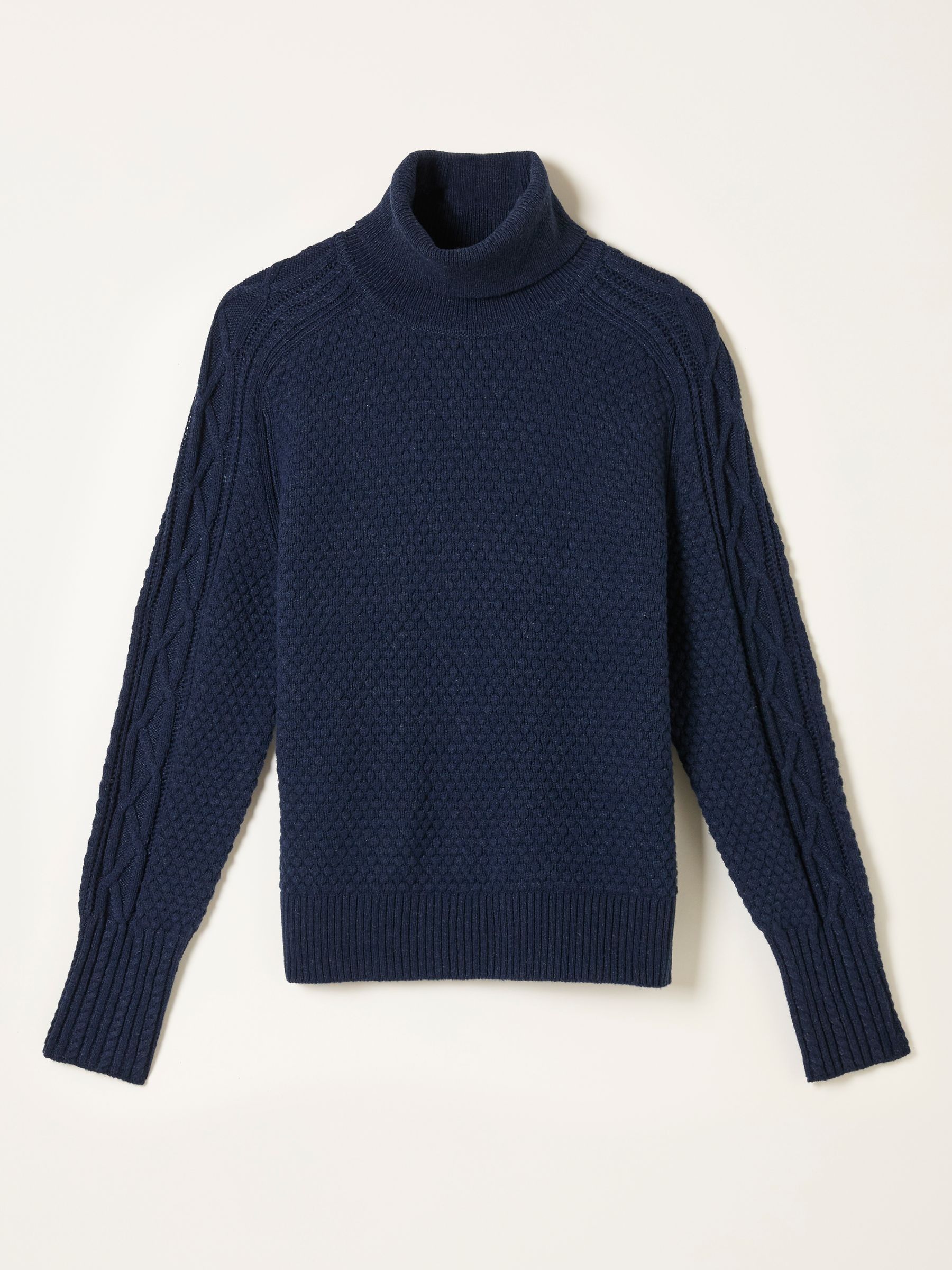 Freida Navy Turtle Neck Knitted Jumper - Image 5 of 5