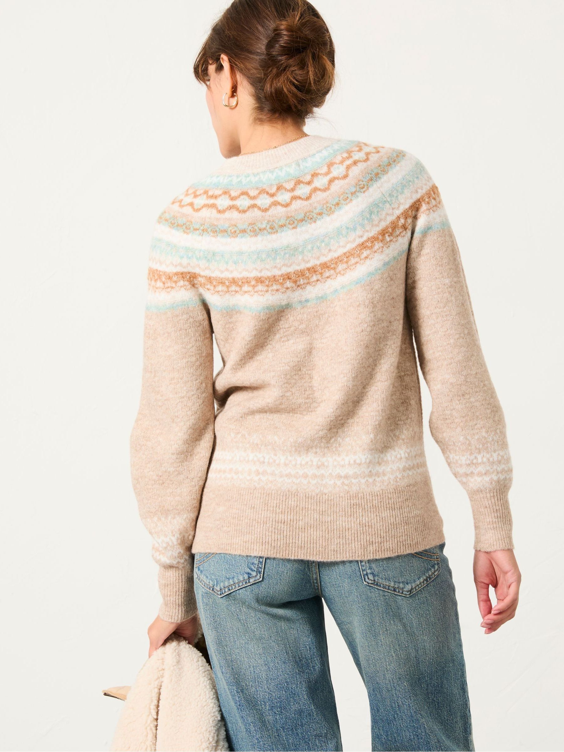 Natural Maple Fairisle Knitted Jumper - Image 2 of 5
