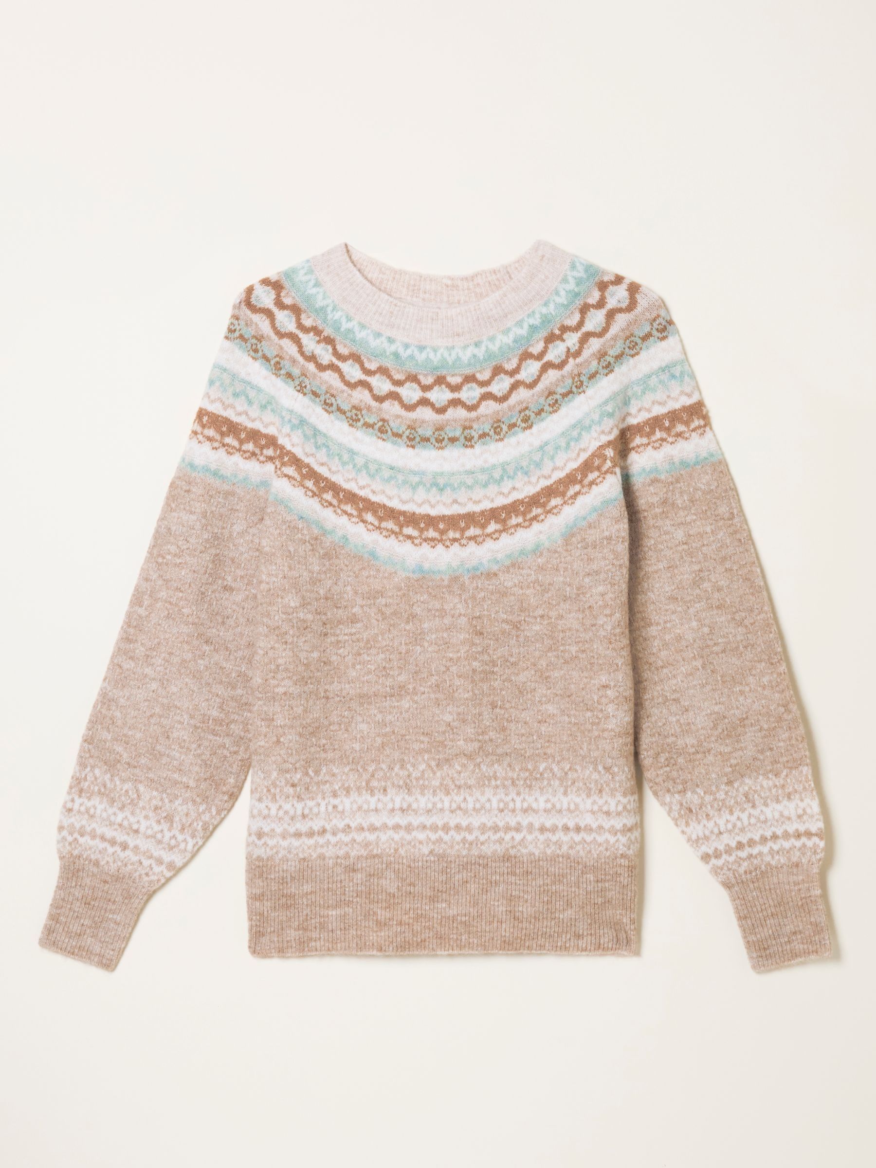 Natural Maple Fairisle Knitted Jumper - Image 5 of 5