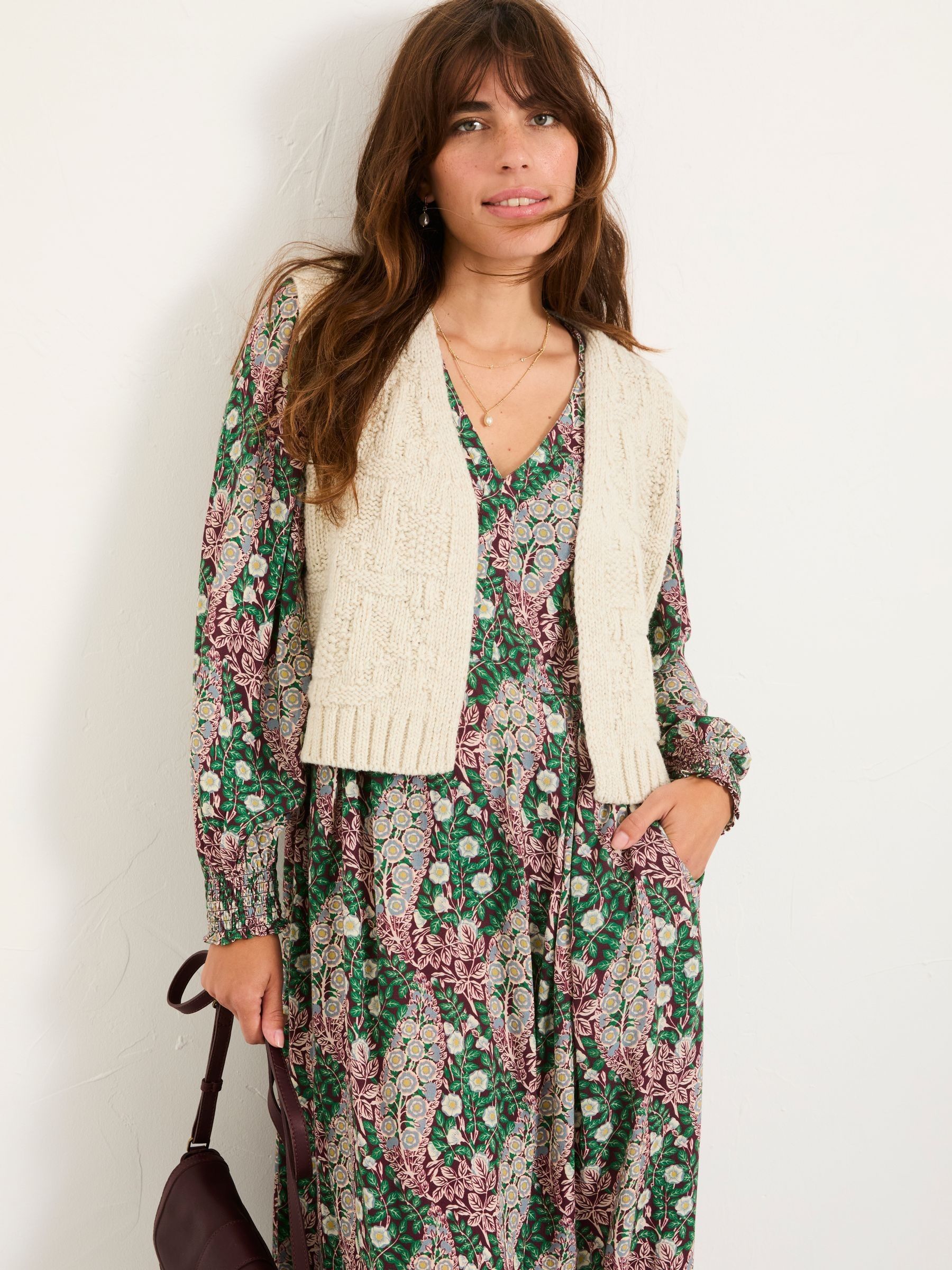 Ivory Tulip Knitted Waistcoat - Image 1 of 5