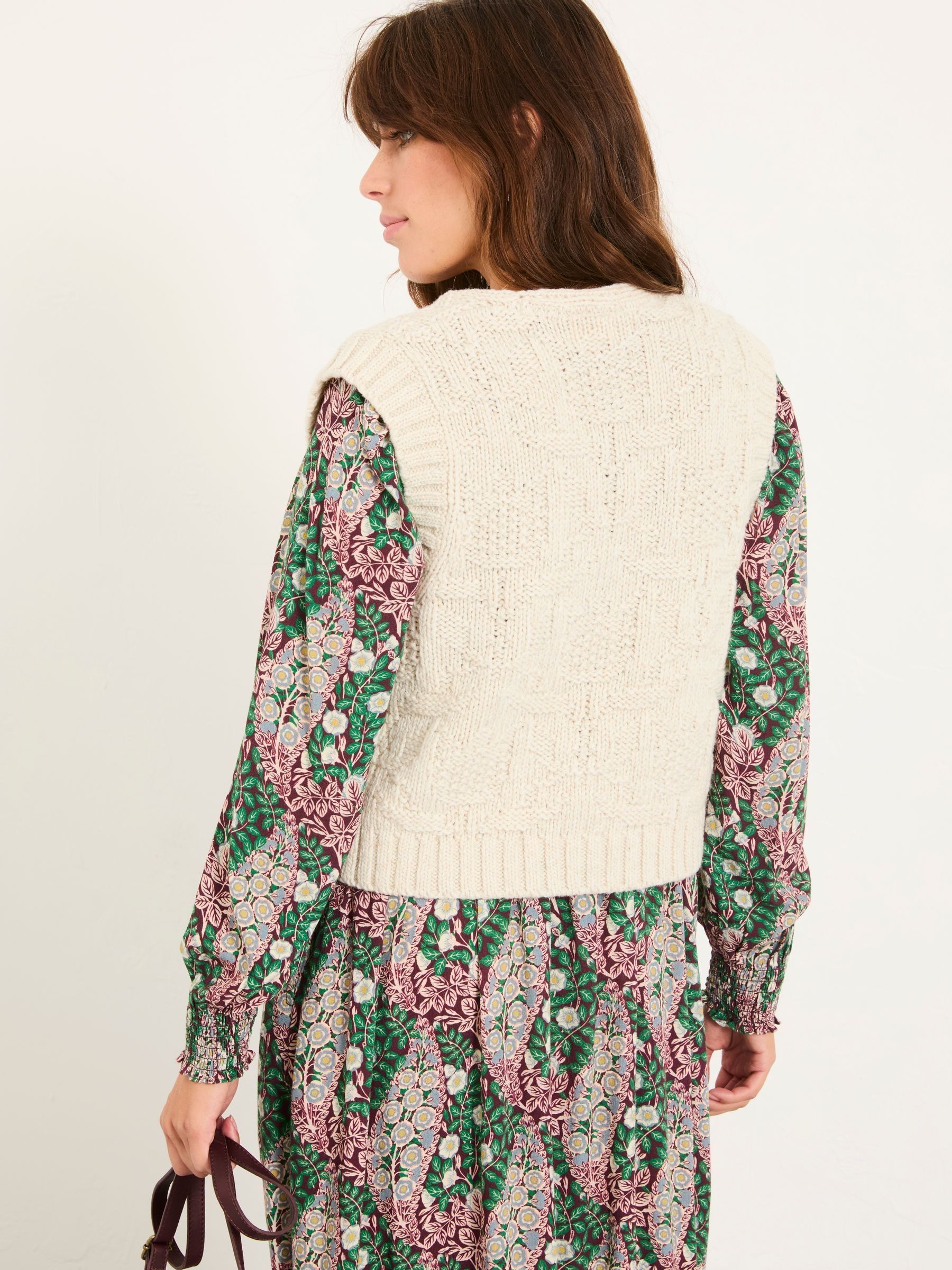 Ivory Tulip Knitted Waistcoat - Image 2 of 5