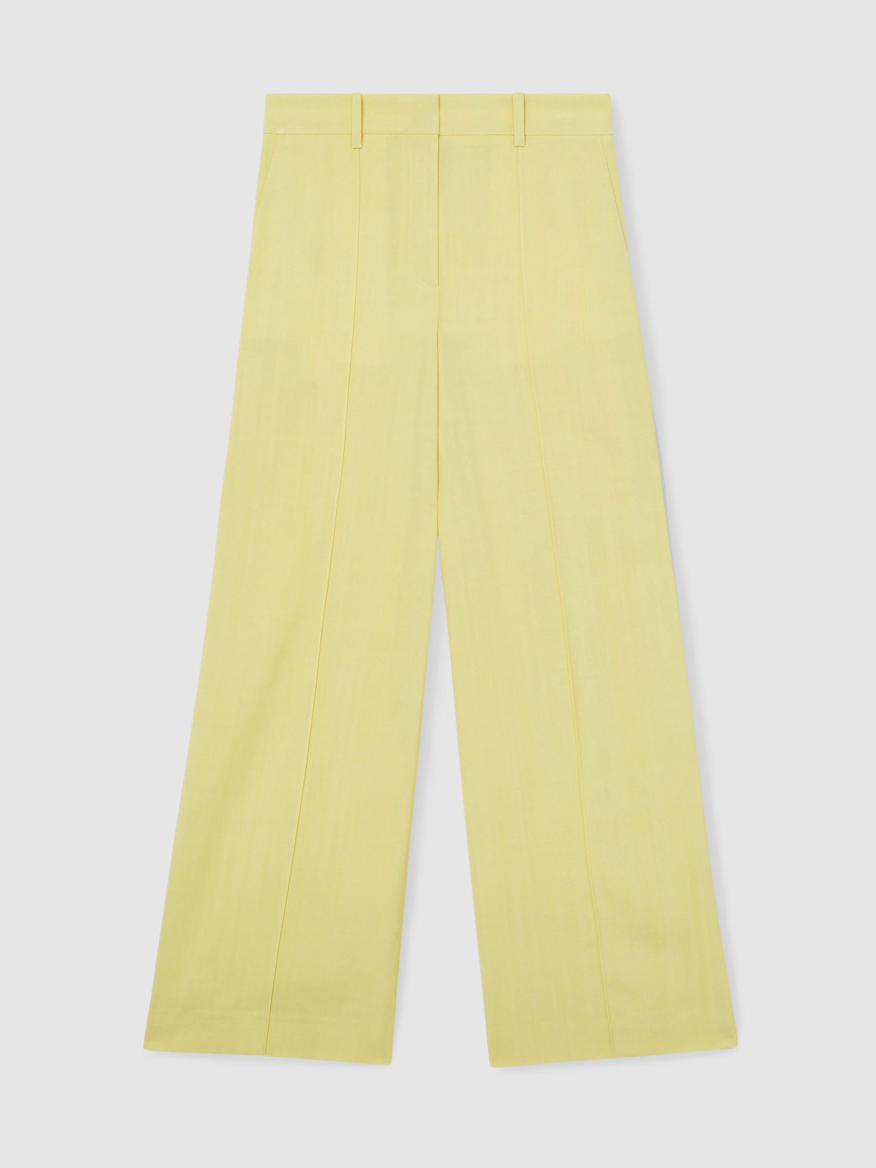 Atelier Wide-Leg Suit Trousers in Lemon - Image 2 of 7