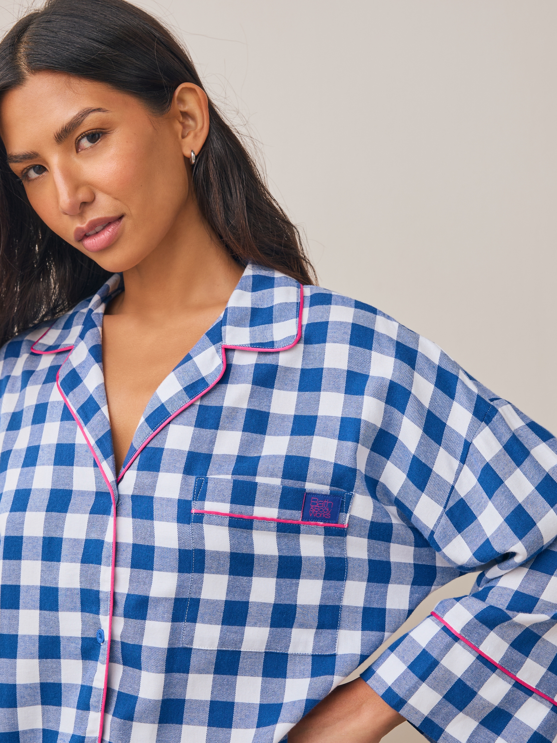 Blue Check Nightshirt - Image 5 of 9