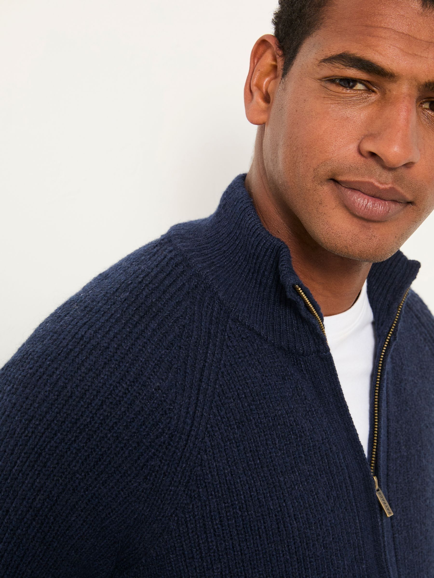 Harwick Navy Zip Through Bomber - Image 4 of 5