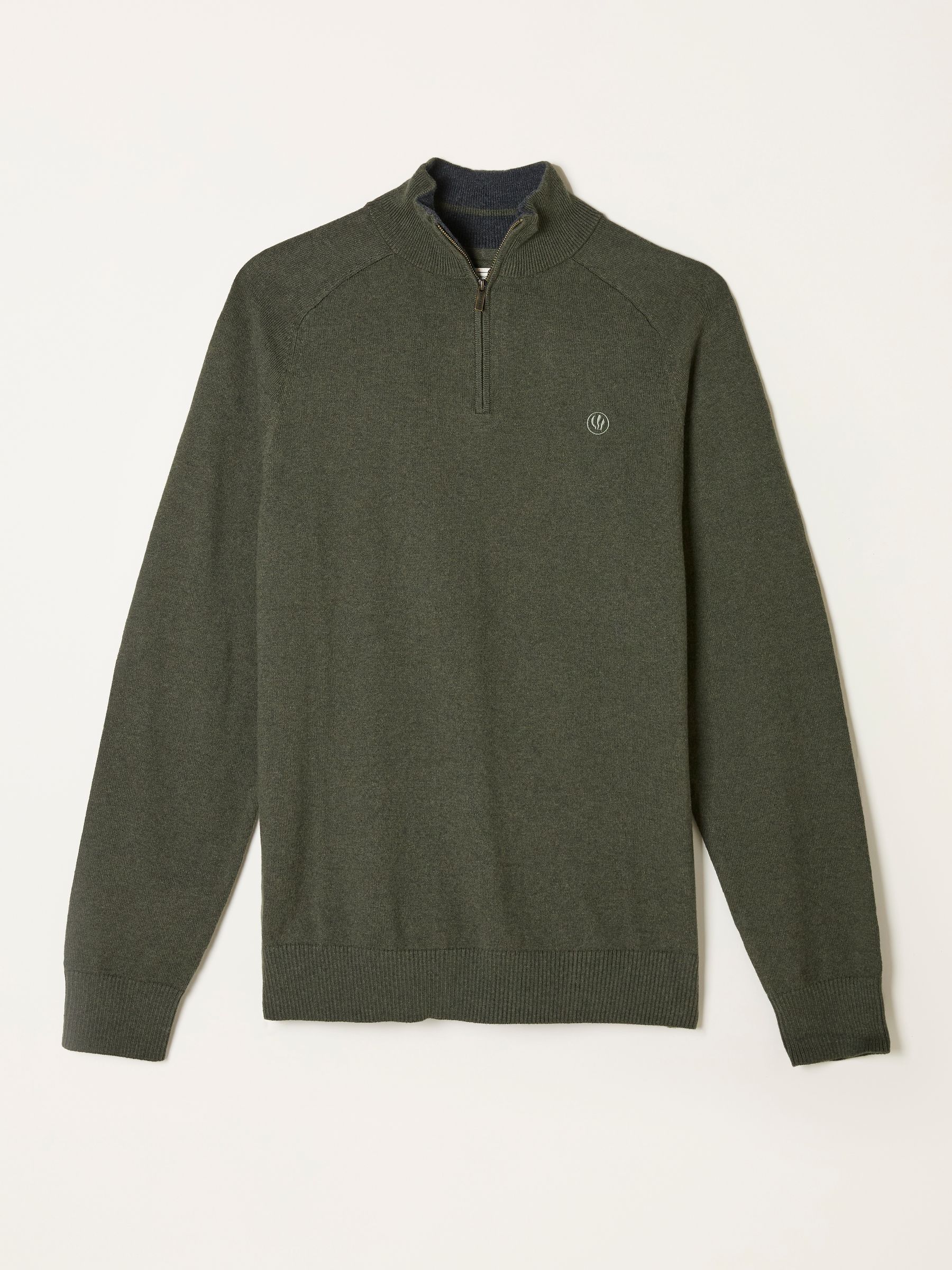 Rye Dark Green Half Neck Knitted Jumper - Image 5 of 5 Rye Dark Green Half Neck Knitted Jumper - Image 5 of 5