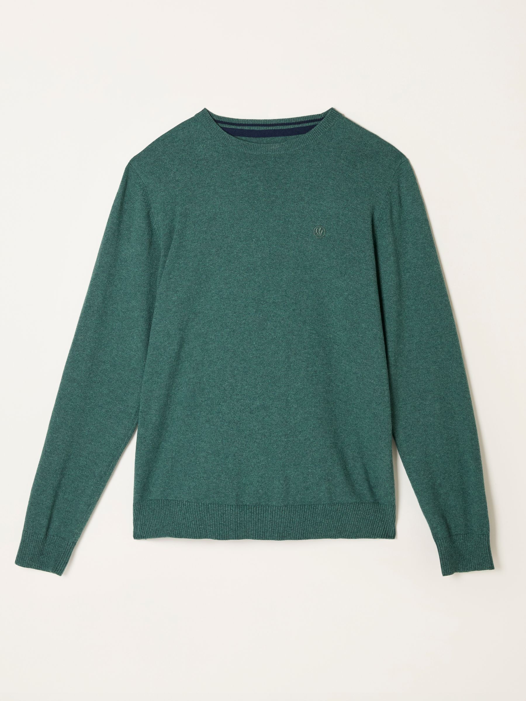 Rye Emerald Green Crew Neck Knitted Jumper - Image 5 of 5