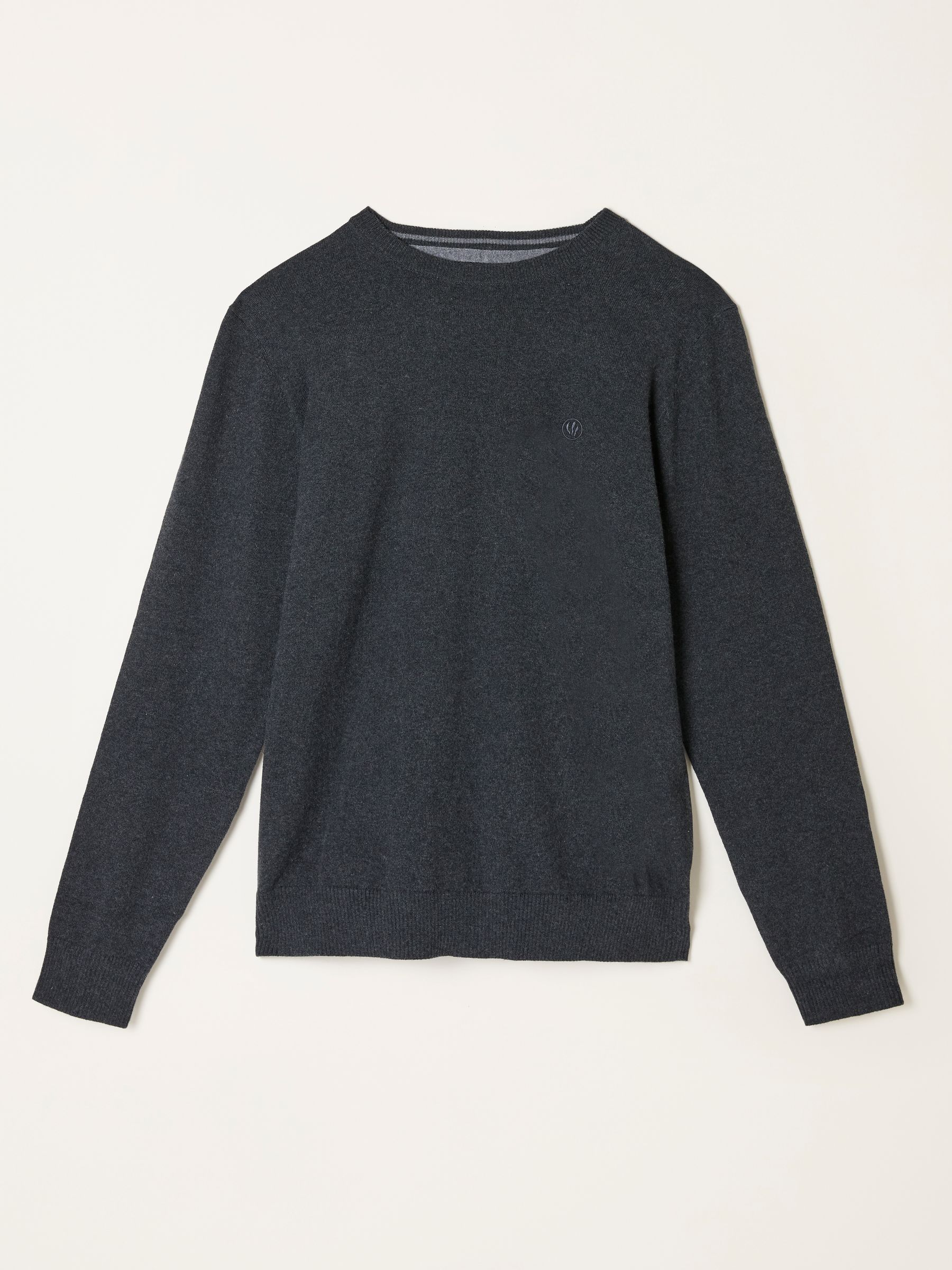 Rye Charcoal Grey Crew Neck Knitted Jumper - Image 5 of 5
