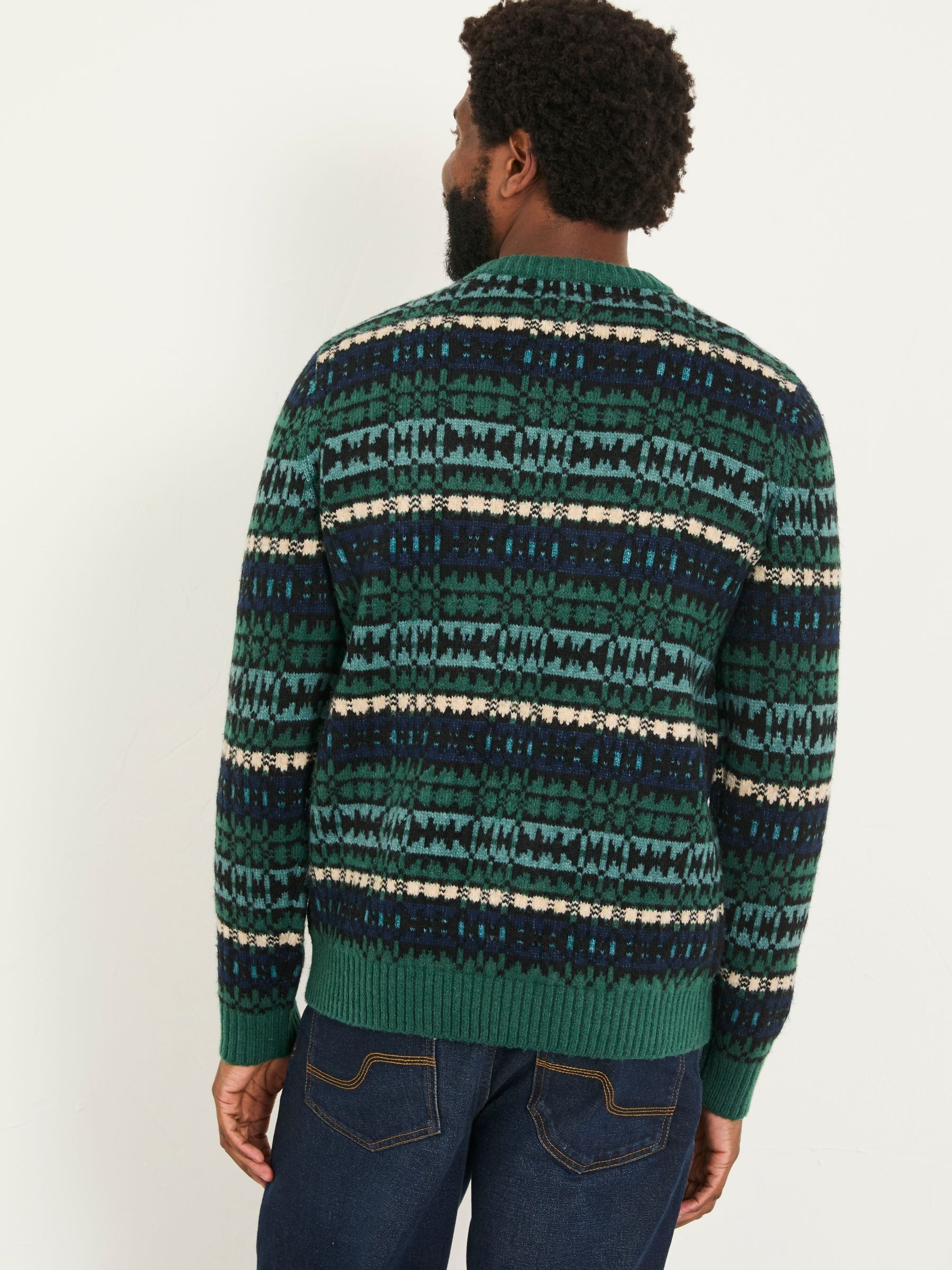 Green Blanket Crew Knitted Jumper - Image 3 of 6