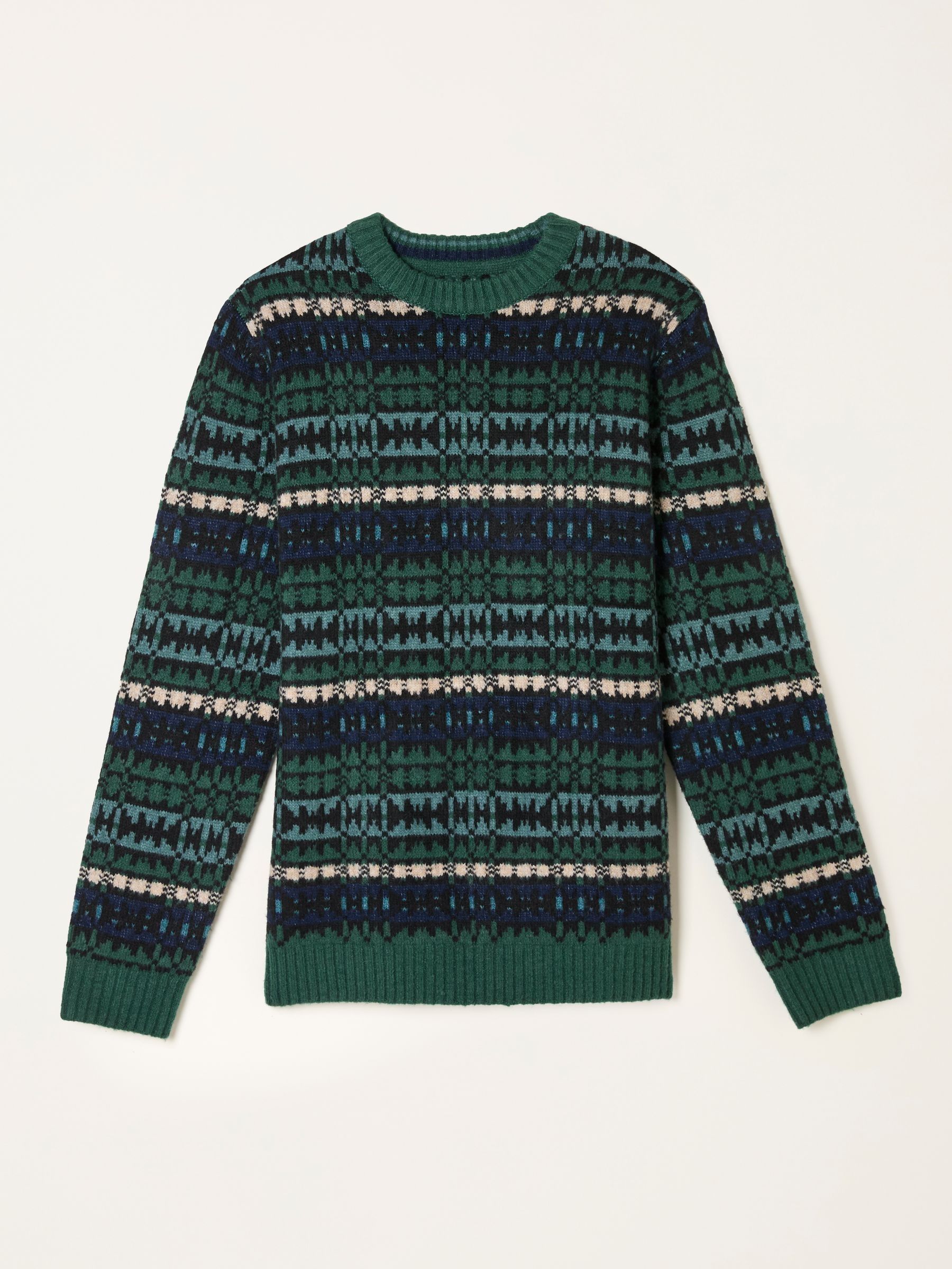 Green Blanket Crew Knitted Jumper - Image 6 of 6