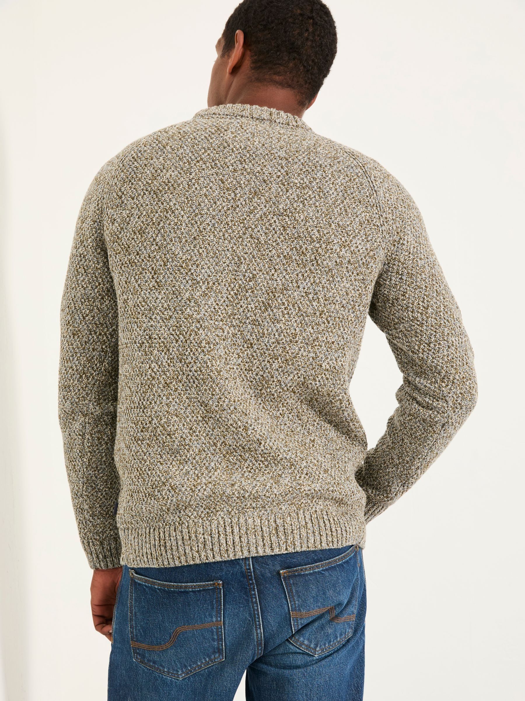 Hove Green Haze Crew Neck Knitted Jumper - Image 2 of 5