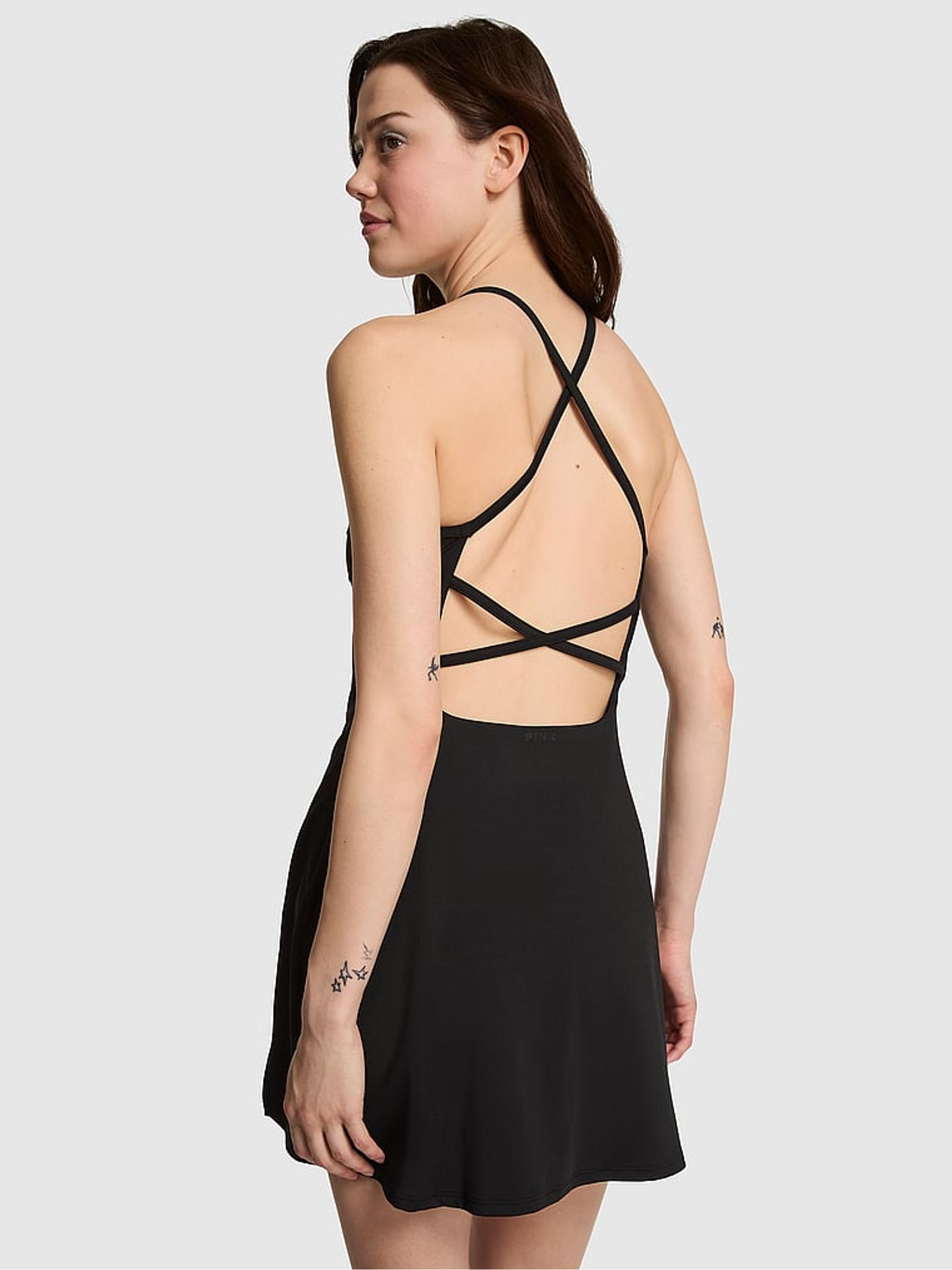 Black Mini Relay High Neck Dress - Image 2 of 2
