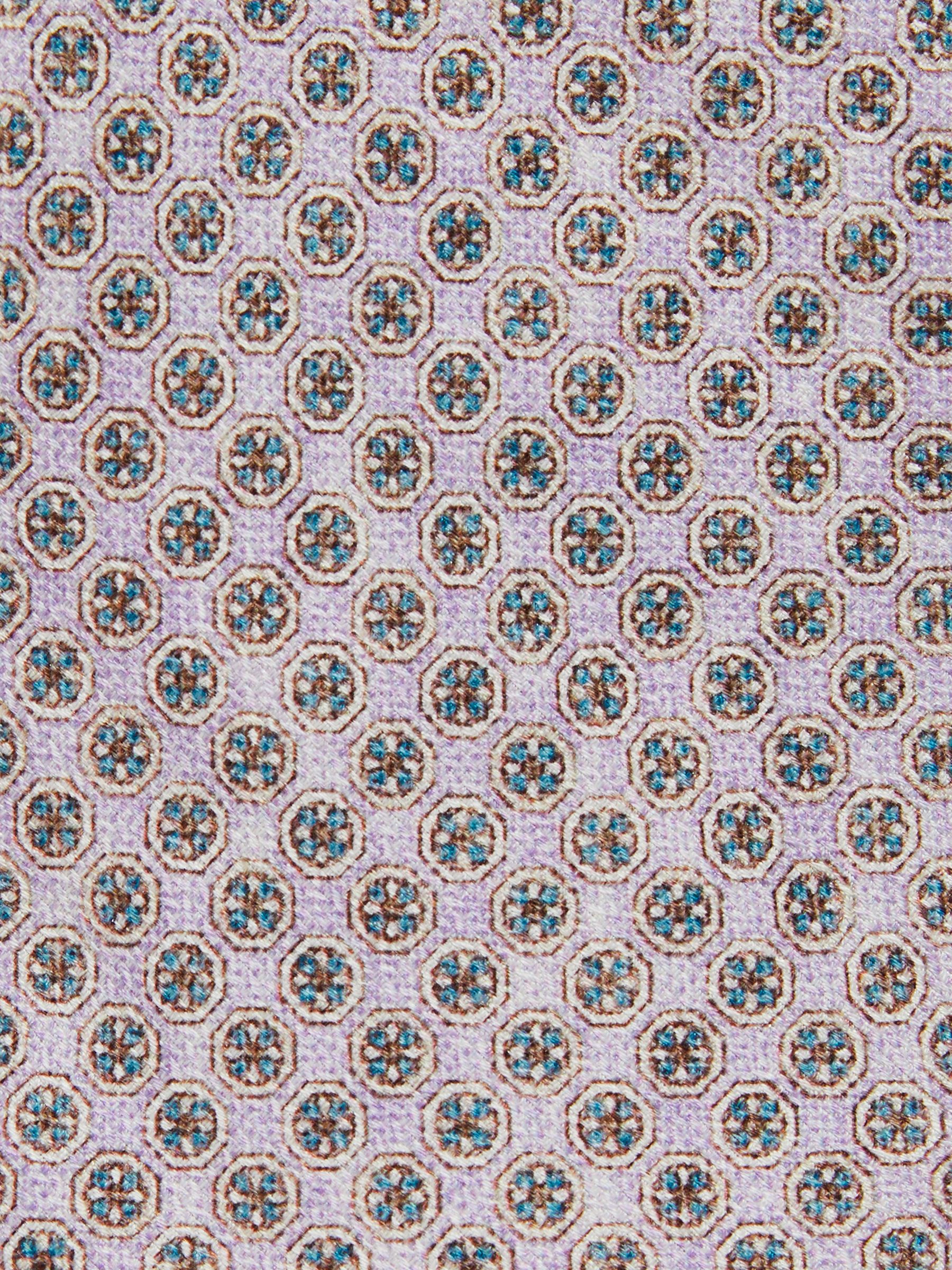 Silk Medallion-Print Tie in Soft Pink - image 4