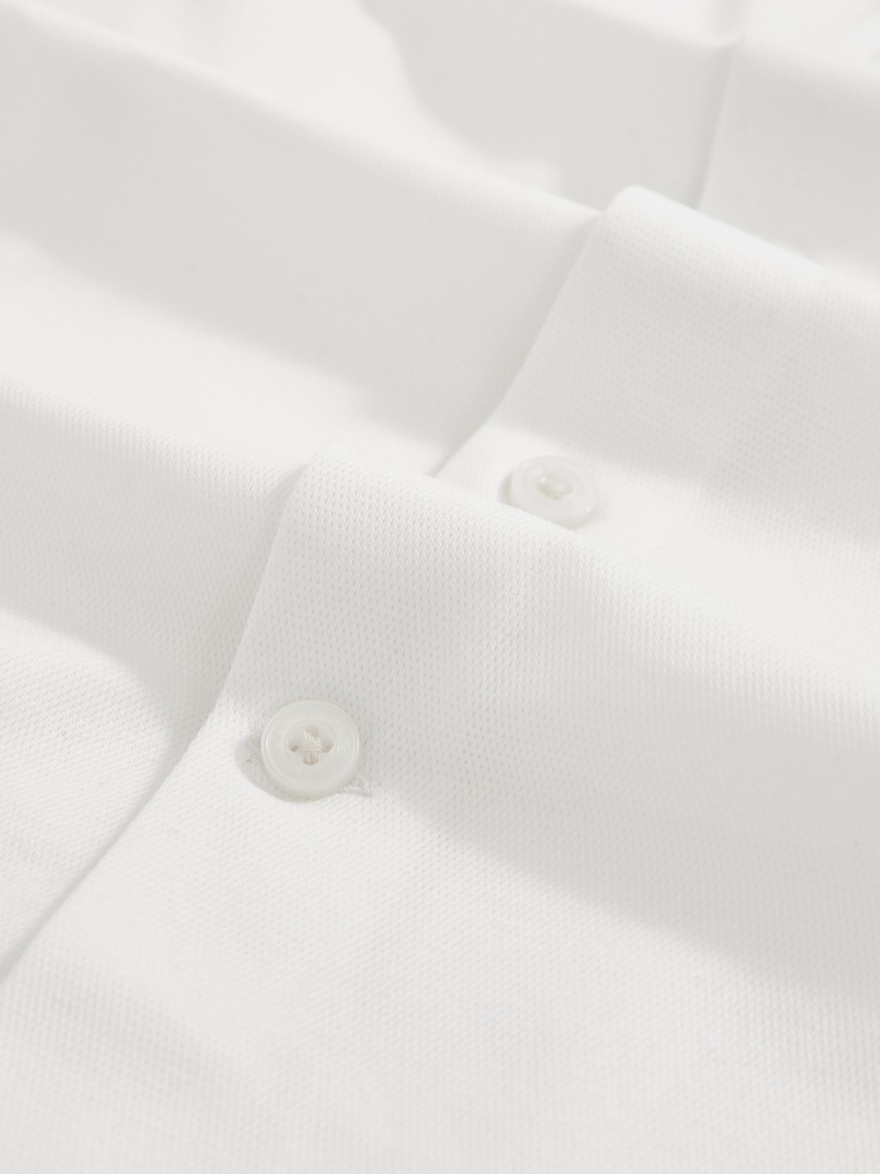 Cotton-Blend Jersey Cutaway-Collar Shirt in White - Image 7 of 7